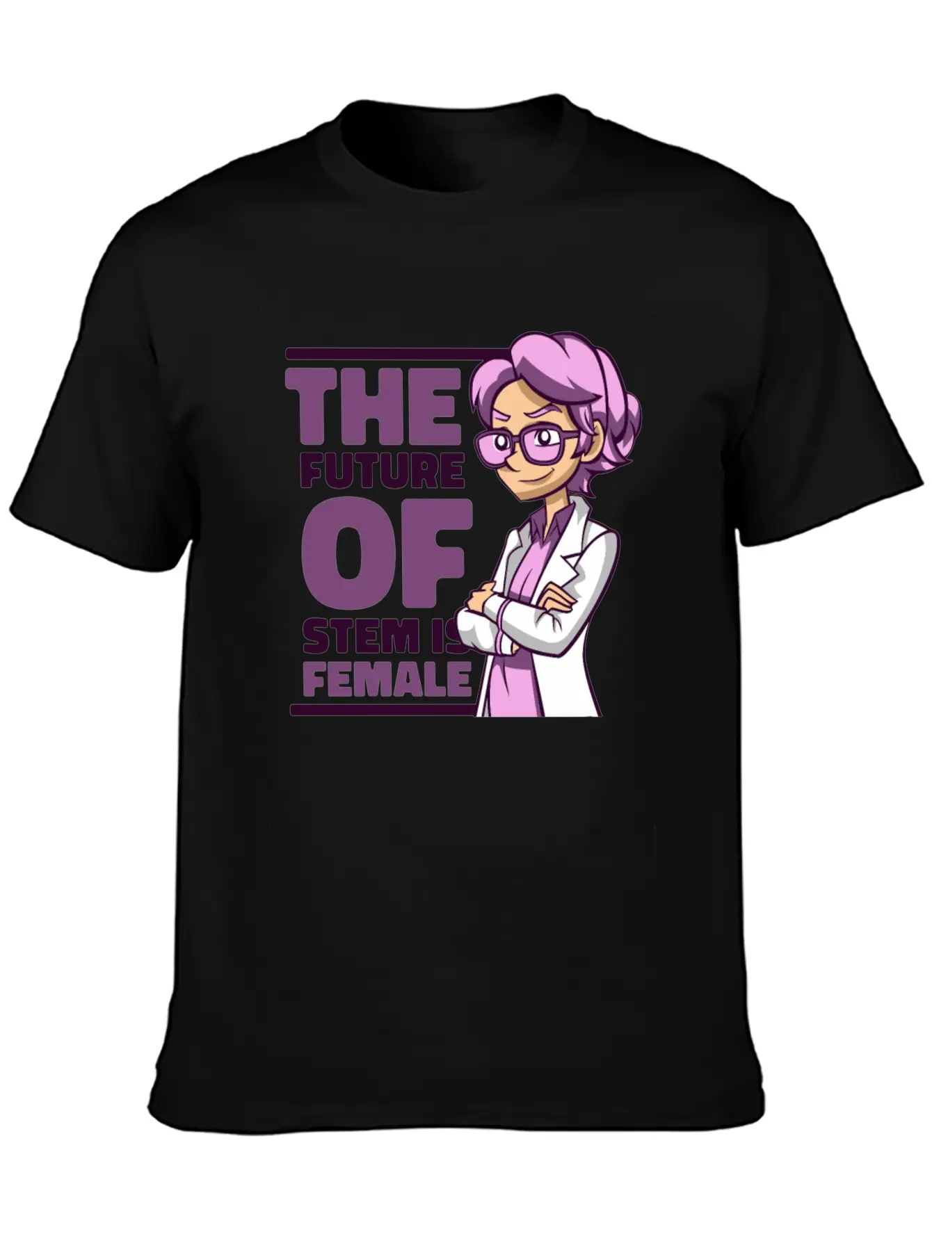 The Future Of STEM Is Female Empowering Women Stylish Everyday T-Shirt – Unisex Basic Cotton Tee