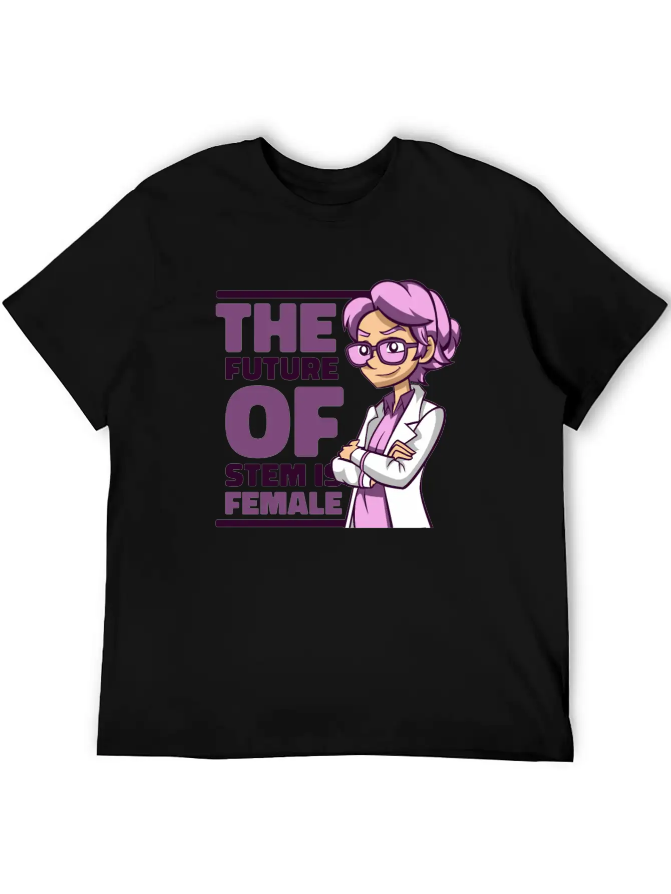The Future Of STEM Is Female Empowering Women Stylish Everyday T-Shirt – Unisex Basic Cotton Tee
