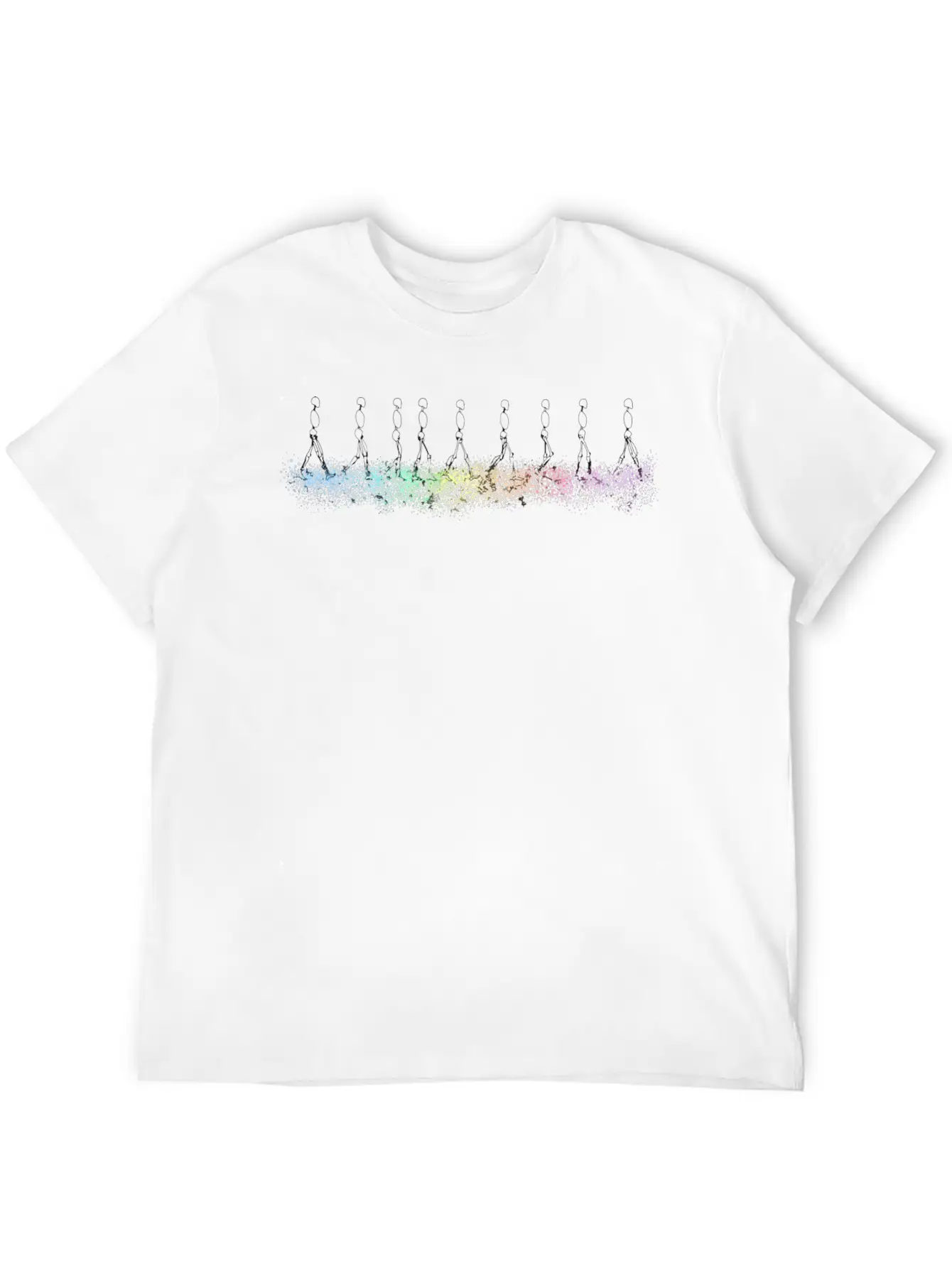 The Gait Rainbow Gait Cycle Physiotherapy Anatomy Comfortable Minimalist Graphic Tee – Summer Style Essential