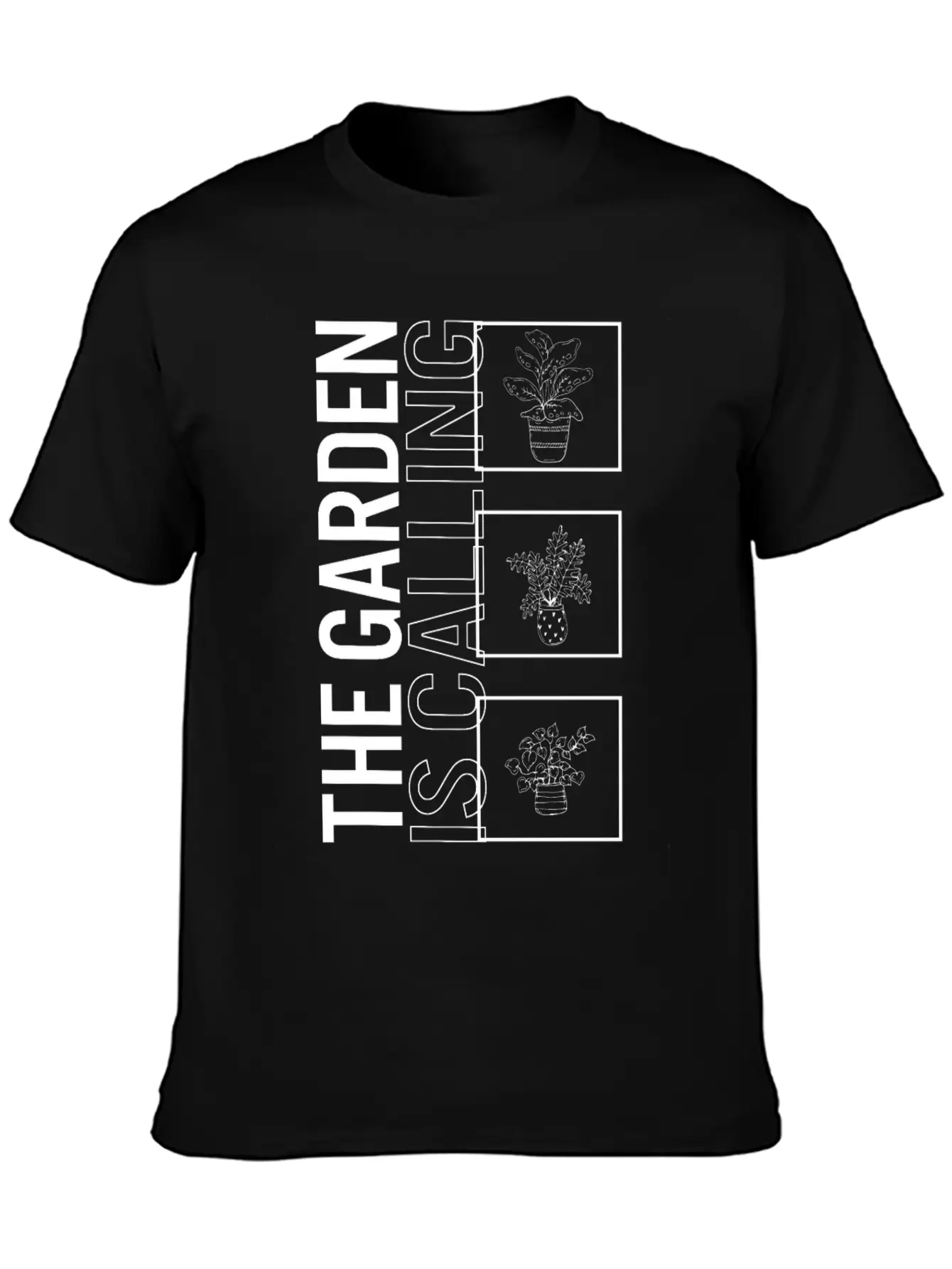 The Garden Is Calling, Garden Plant Gardening Basic Graphic T-Shirt – Daily Comfort In Soft Cotton
