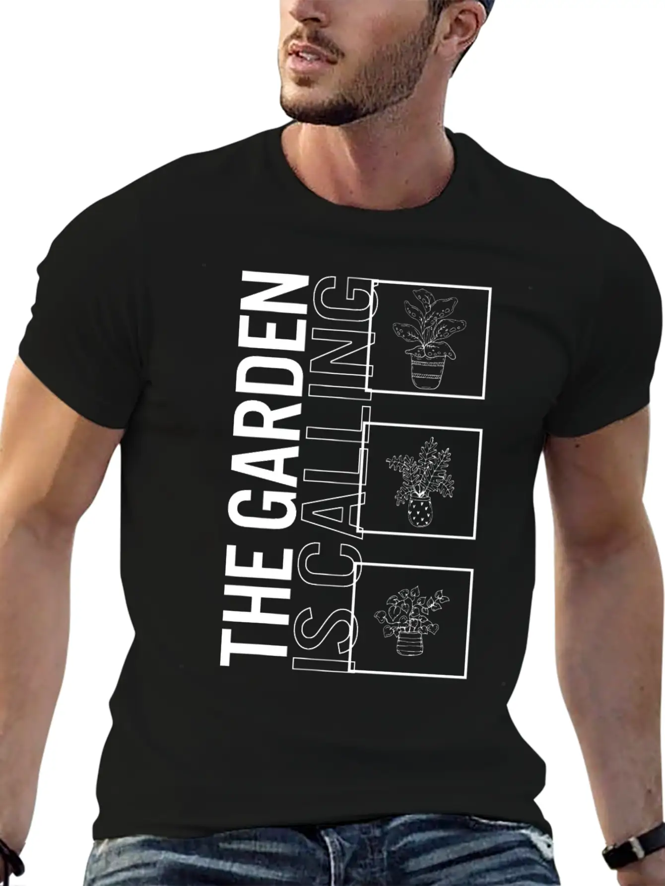 The Garden Is Calling, Garden Plant Gardening Basic Graphic T-Shirt – Daily Comfort In Soft Cotton