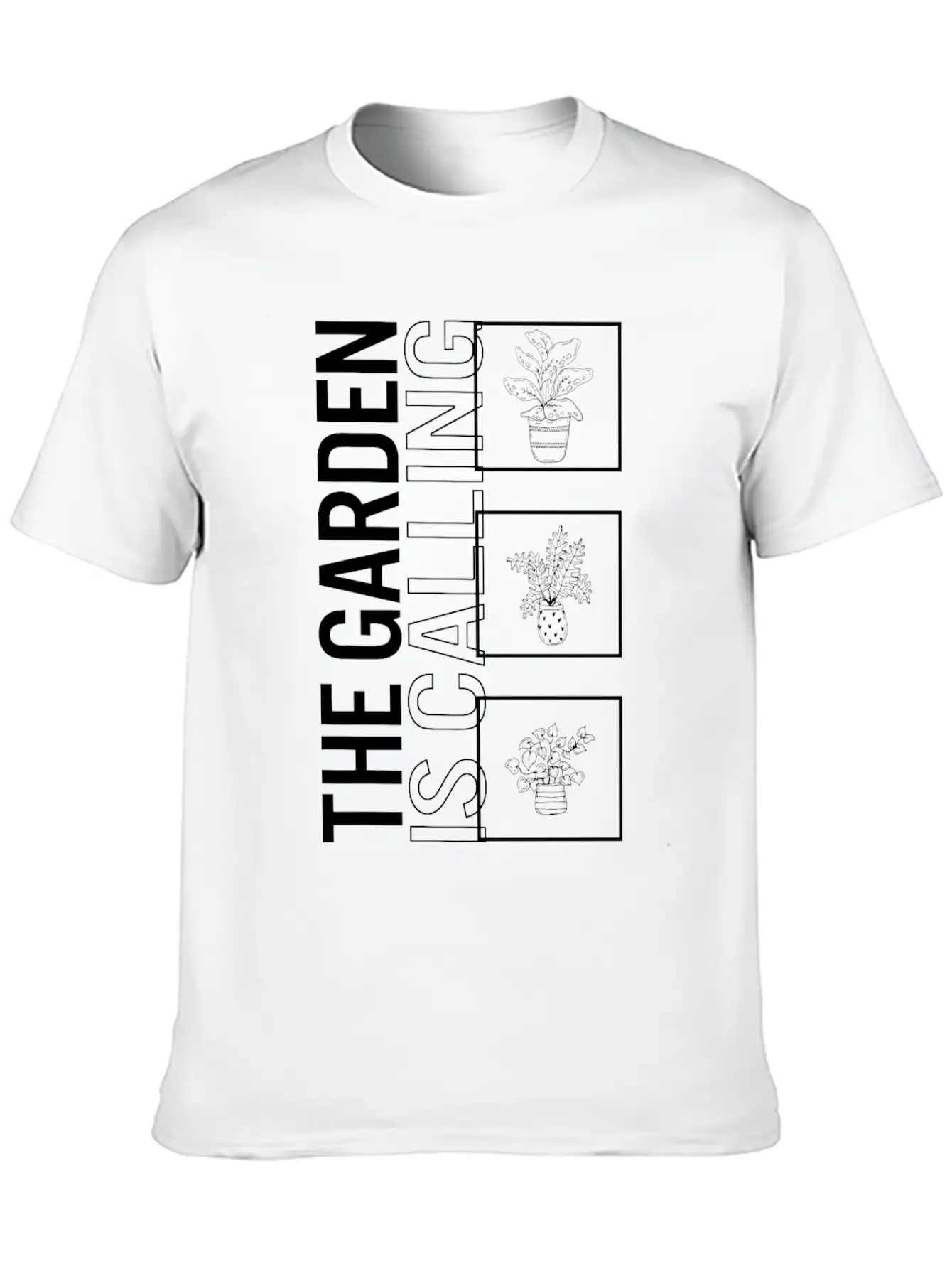 The Garden Is Calling, Garden Plant Gardening Basic Graphic T-Shirt – Daily Comfort In Soft Cotton