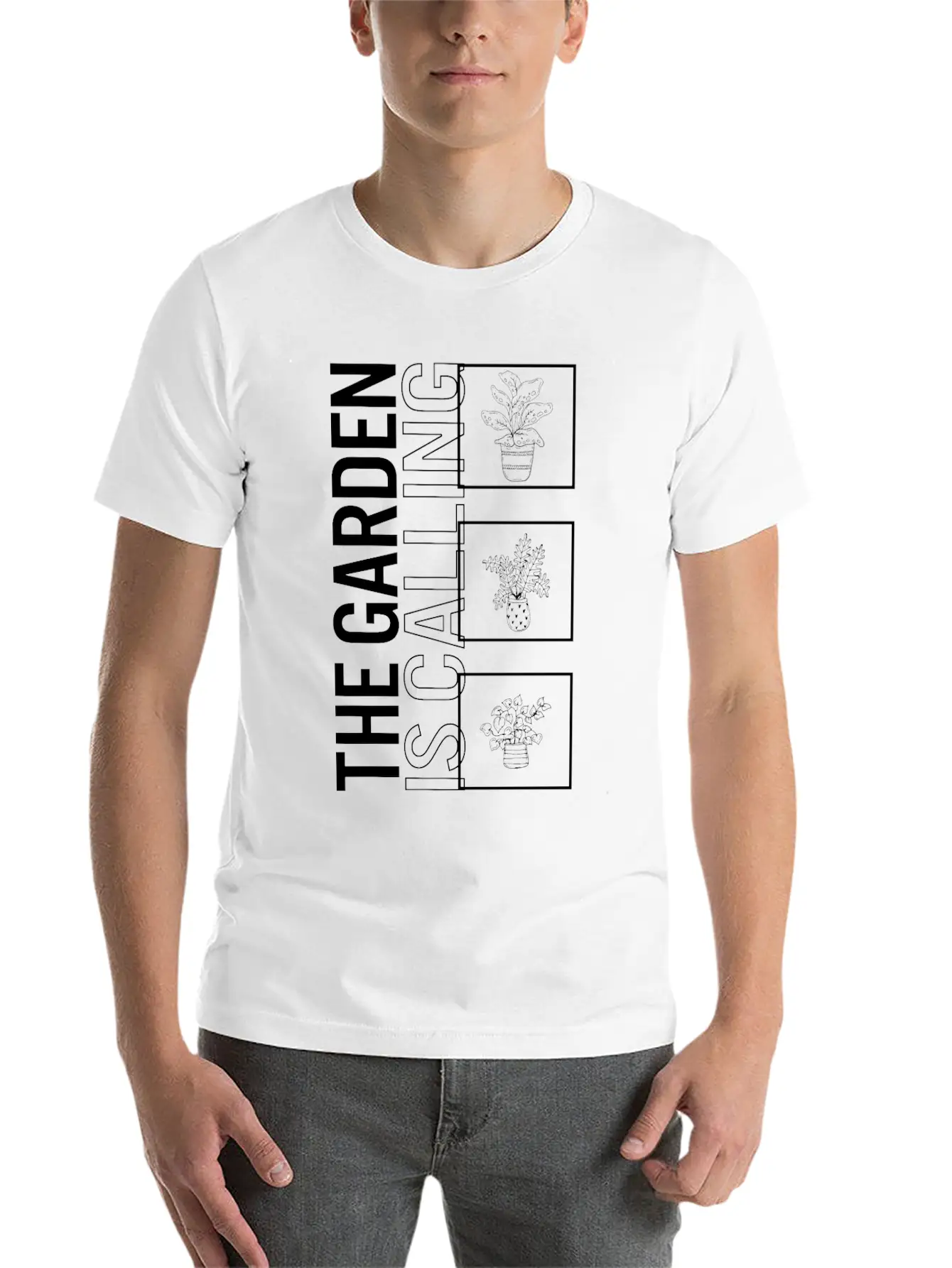 The Garden Is Calling, Garden Plant Gardening Basic Graphic T-Shirt – Daily Comfort In Soft Cotton