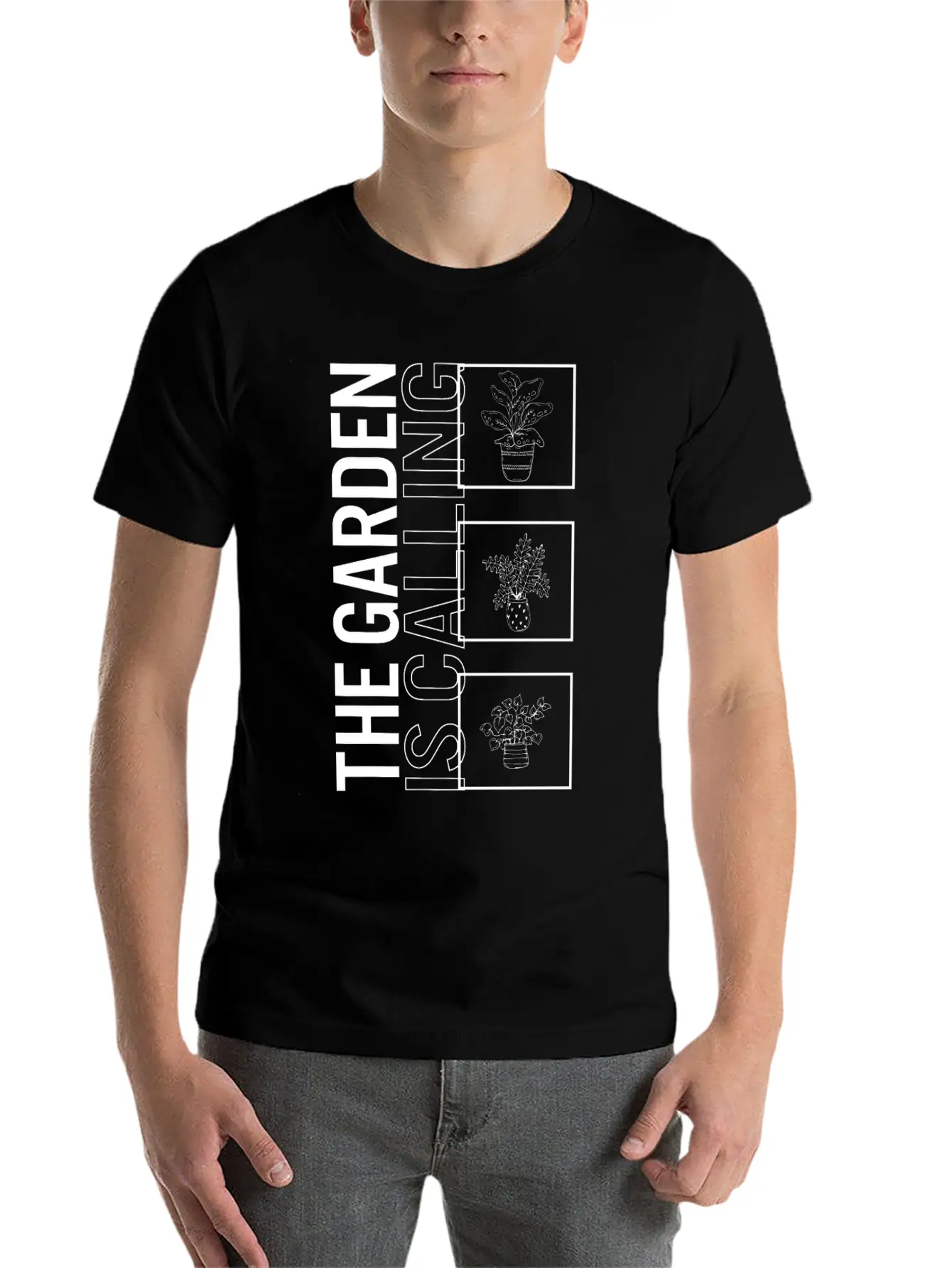 The Garden Is Calling, Garden Plant Gardening Basic Graphic T-Shirt – Daily Comfort In Soft Cotton