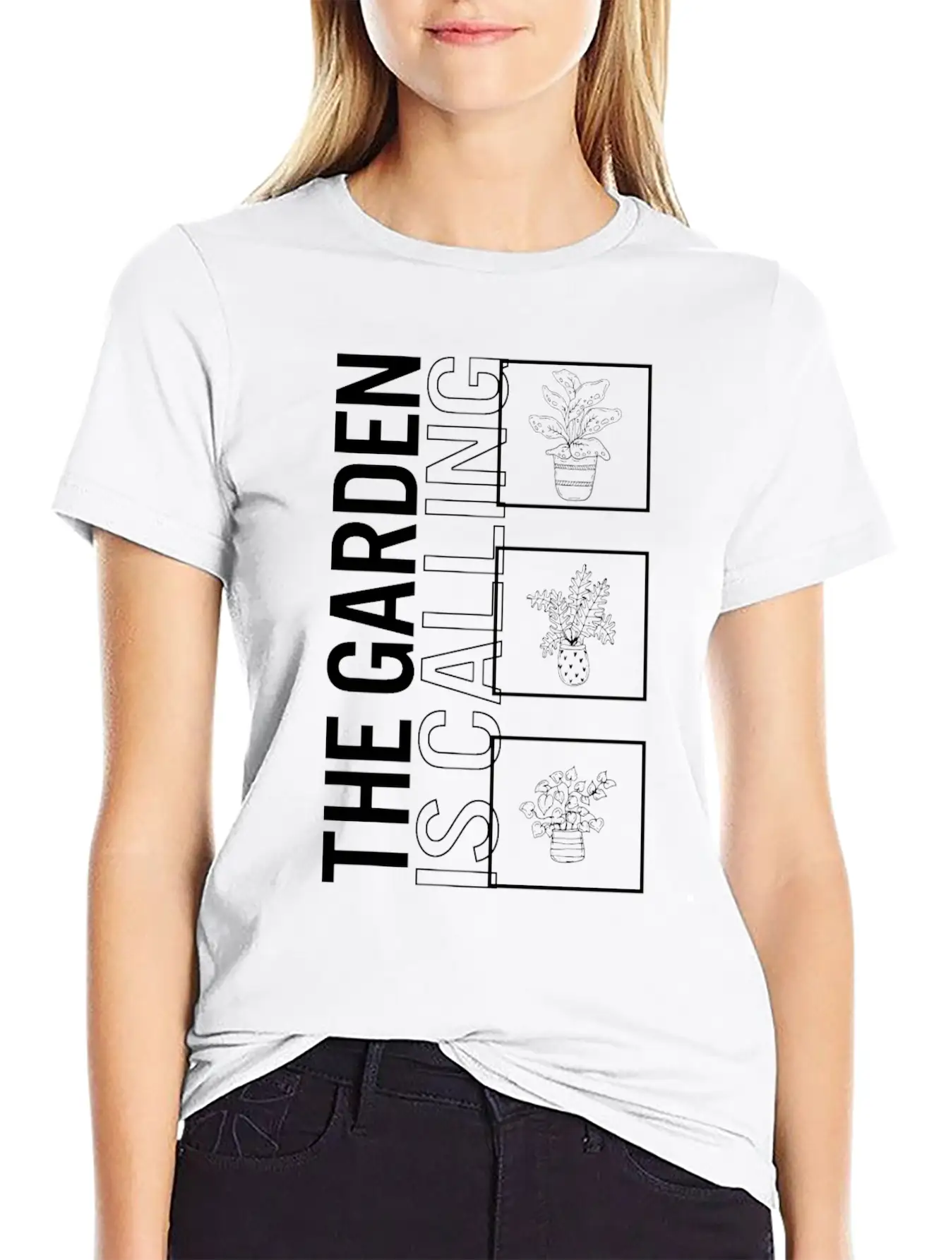 The Garden Is Calling, Garden Plant Gardening Basic Graphic T-Shirt – Daily Comfort In Soft Cotton