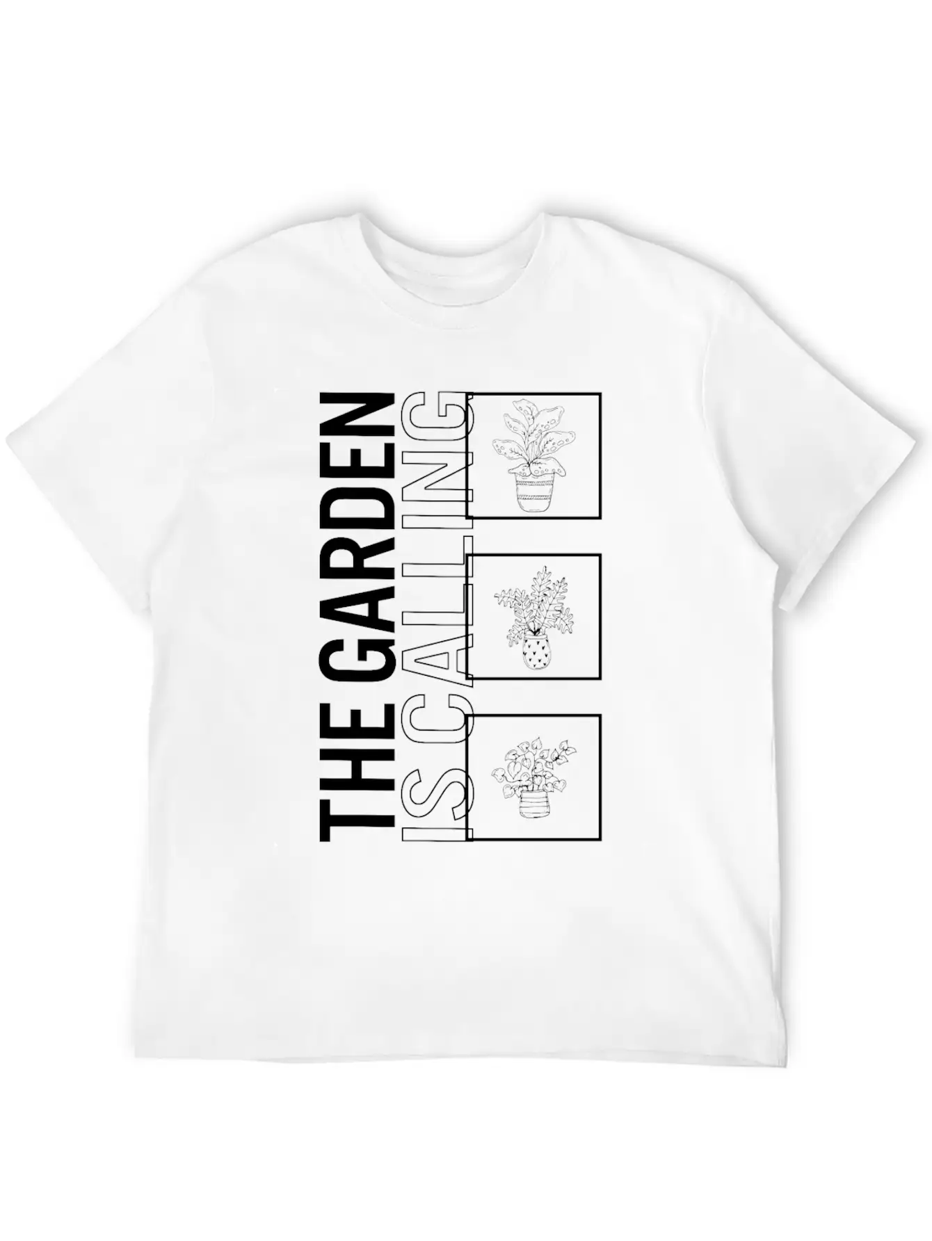The Garden Is Calling, Garden Plant Gardening Basic Graphic T-Shirt – Daily Comfort In Soft Cotton