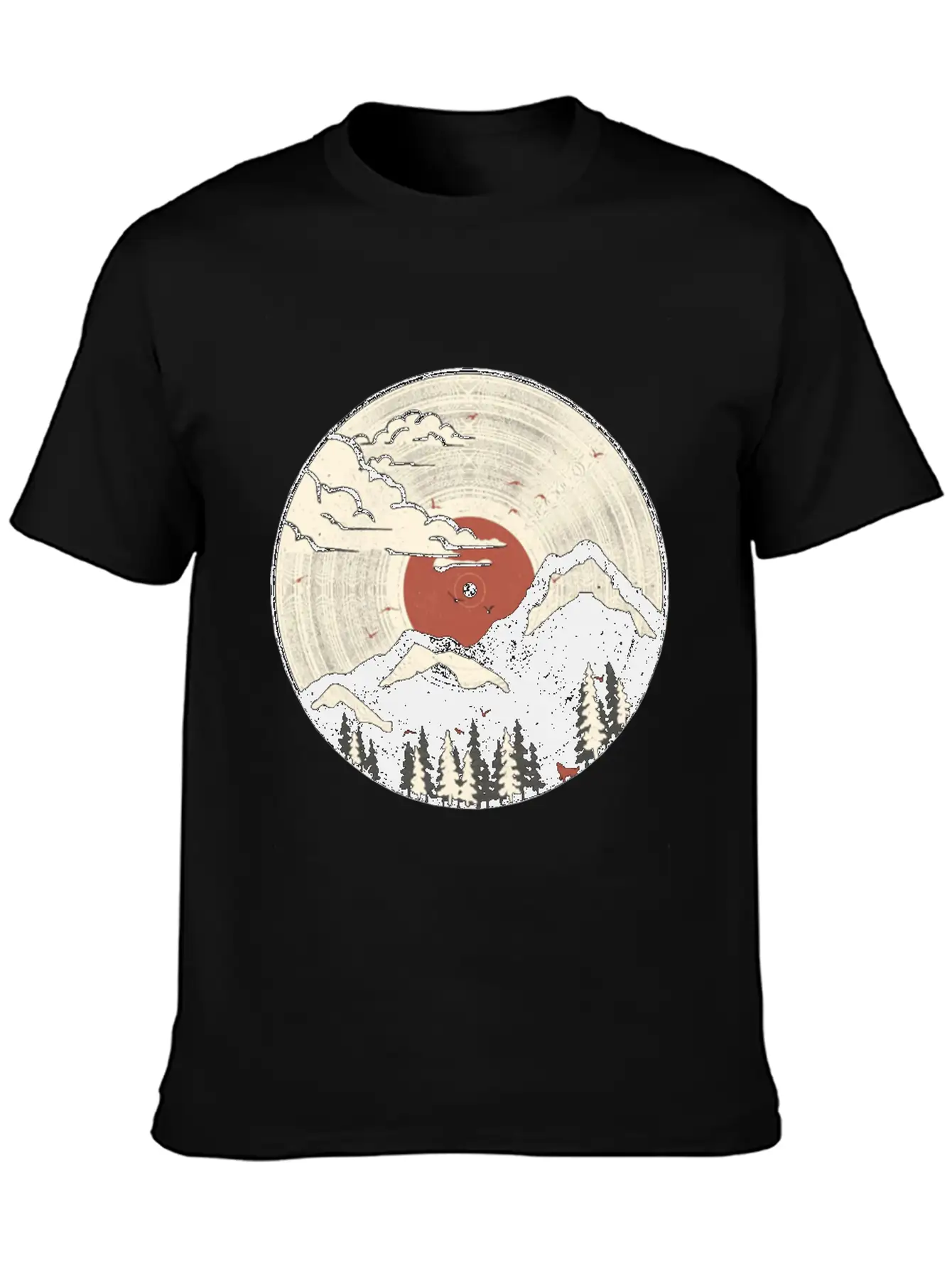 The Geometry Of Sunrise Unisex Short Sleeve Soft Cotton T-Shirt – Casual Everyday Wear
