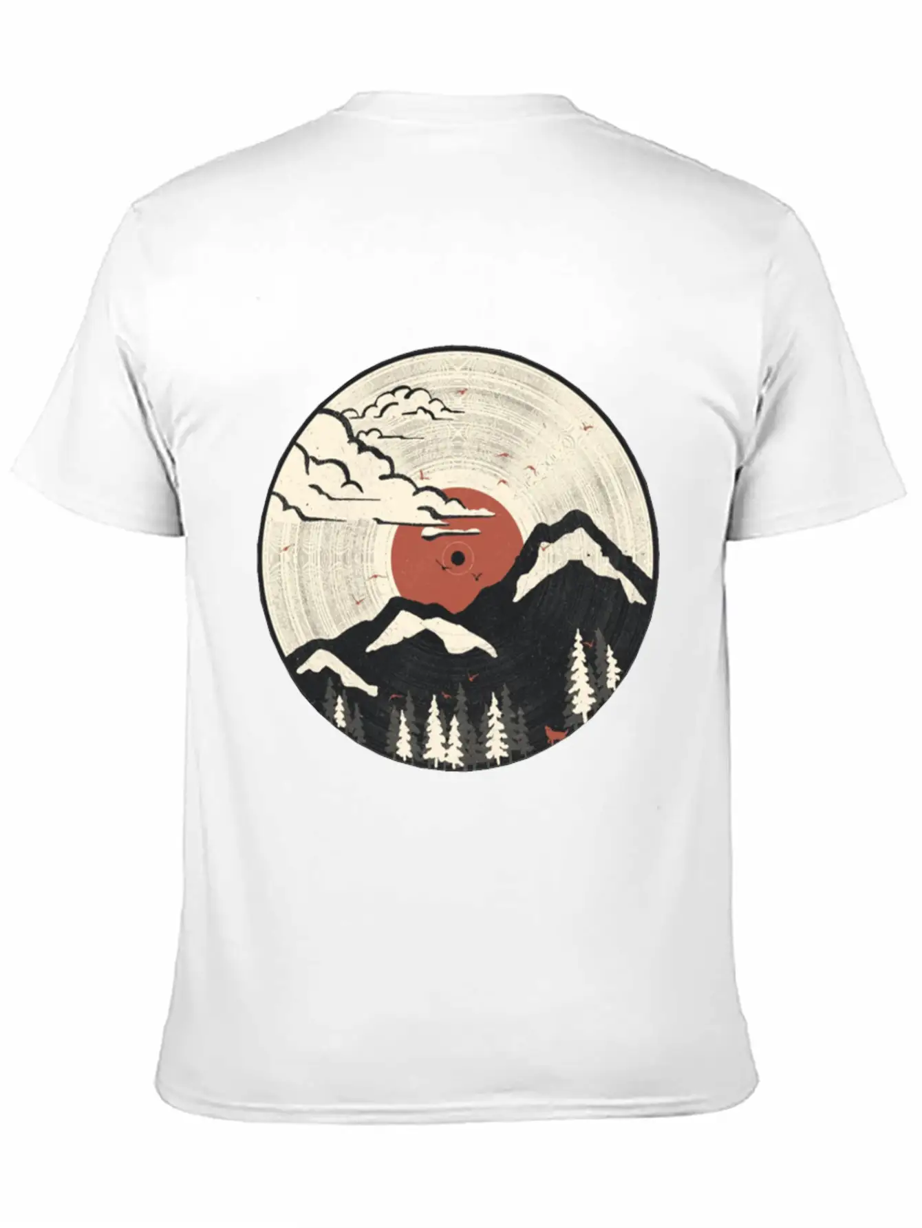 The Geometry Of Sunrise Unisex Short Sleeve Soft Cotton T-Shirt – Casual Everyday Wear
