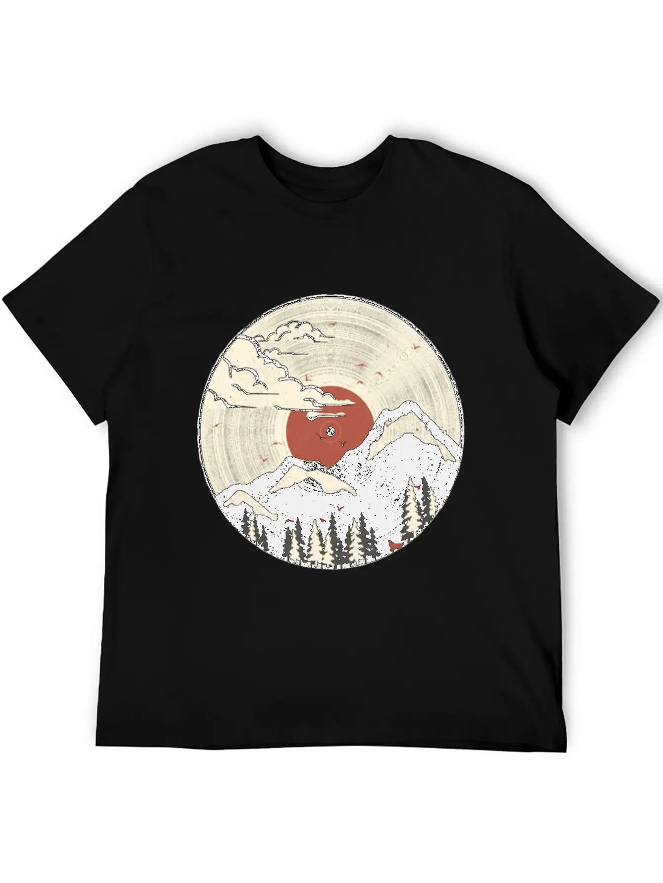 The Geometry Of Sunrise Unisex Short Sleeve Soft Cotton T-Shirt – Casual Everyday Wear