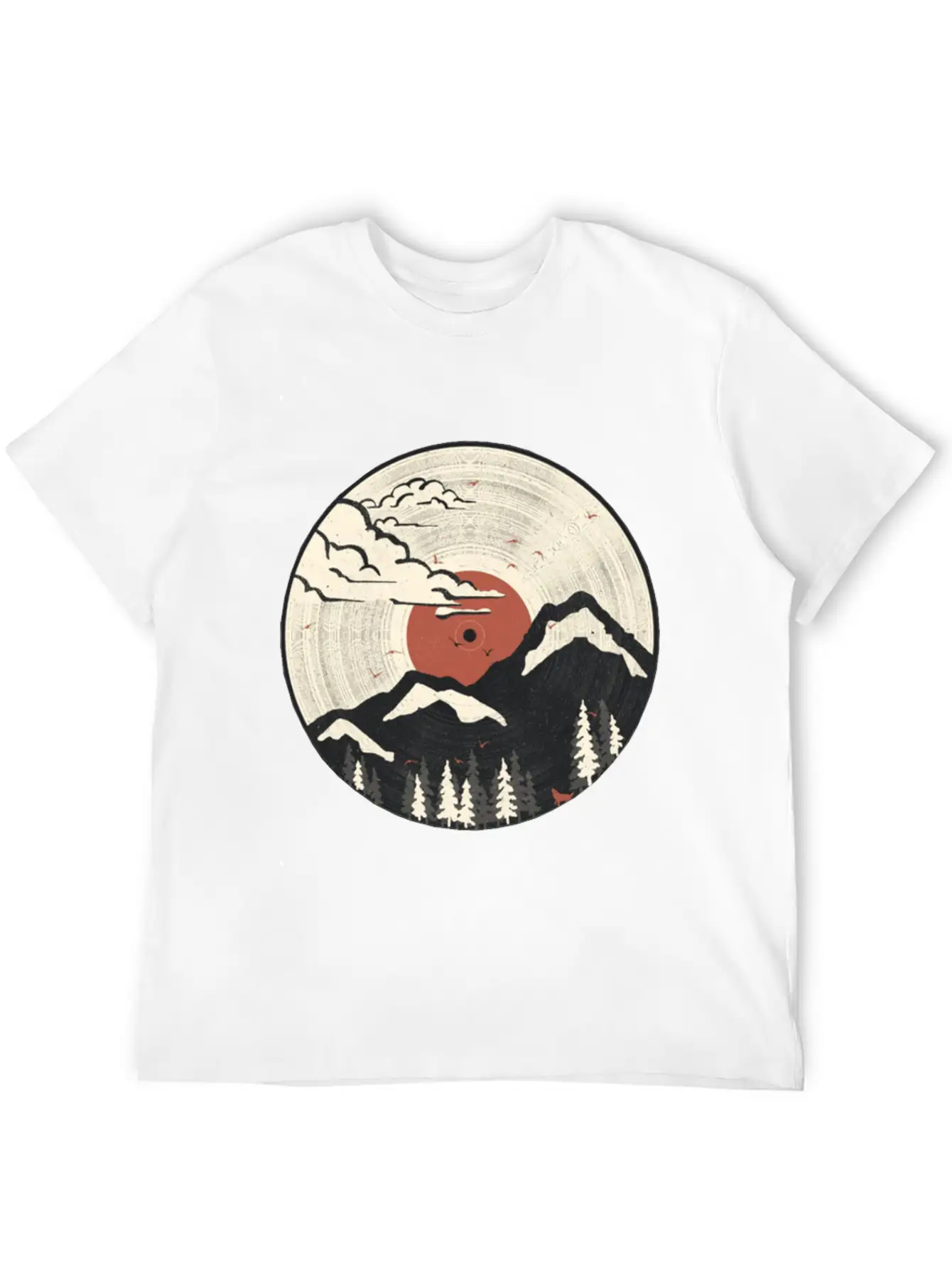 The Geometry Of Sunrise Unisex Short Sleeve Soft Cotton T-Shirt – Casual Everyday Wear