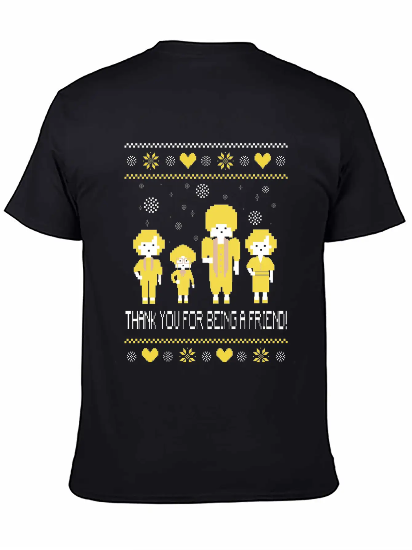 The Golden Girls  Ugly Christmas Sweater Unisex Short Sleeve Soft Cotton T-Shirt – Casual Everyday Wear