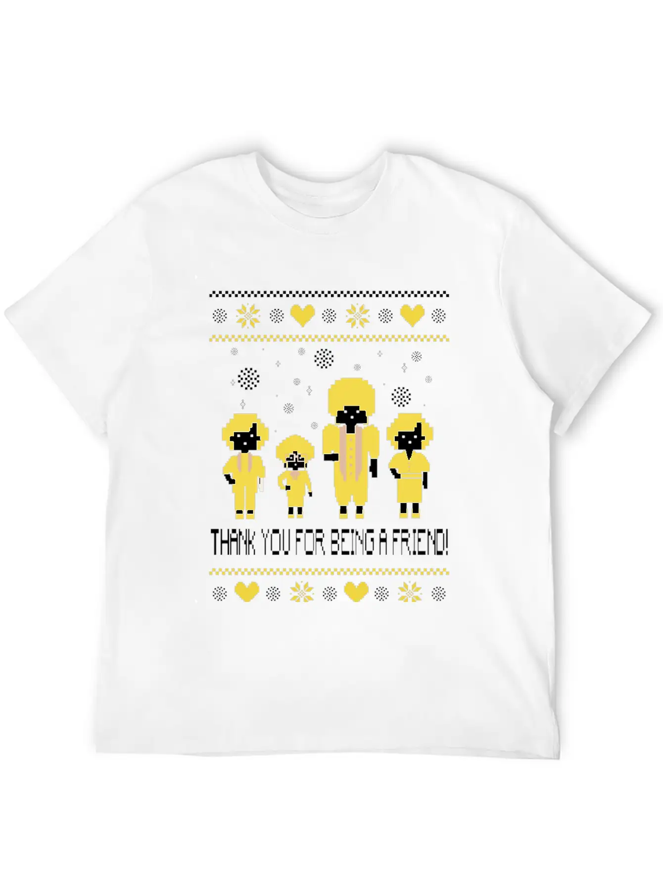 The Golden Girls  Ugly Christmas Sweater Unisex Short Sleeve Soft Cotton T-Shirt – Casual Everyday Wear