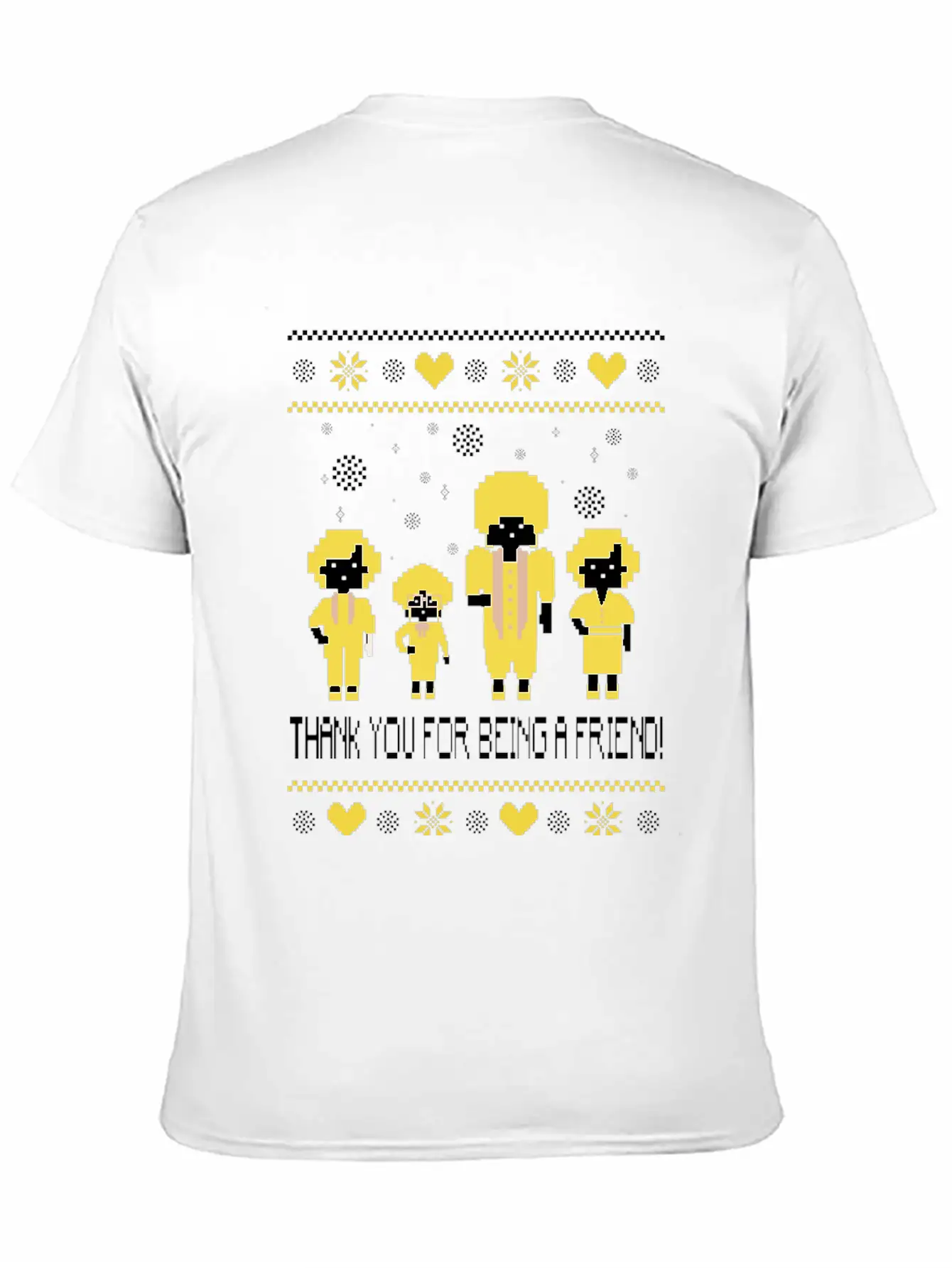 The Golden Girls  Ugly Christmas Sweater Unisex Short Sleeve Soft Cotton T-Shirt – Casual Everyday Wear