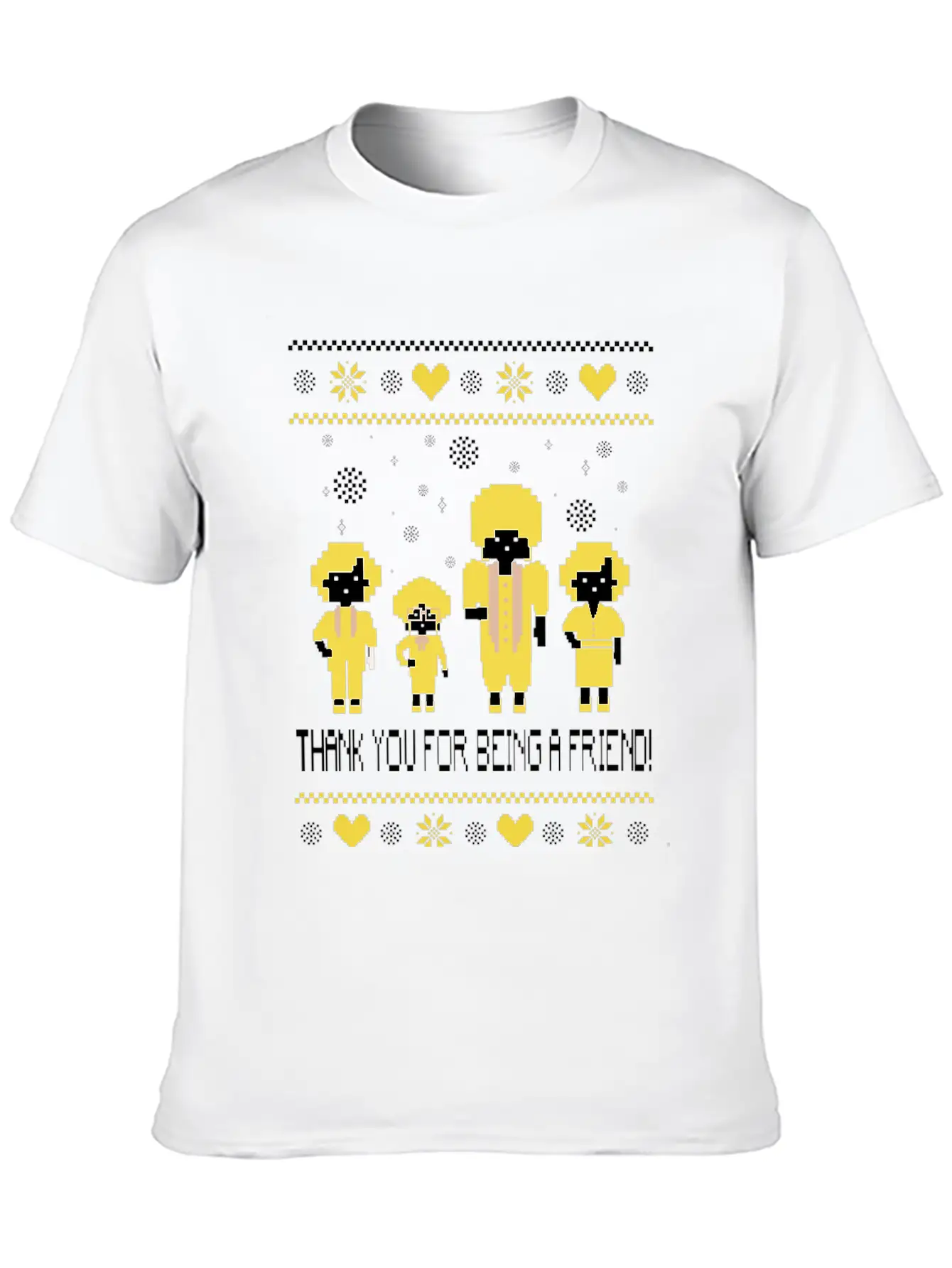 The Golden Girls  Ugly Christmas Sweater Unisex Short Sleeve Soft Cotton T-Shirt – Casual Everyday Wear