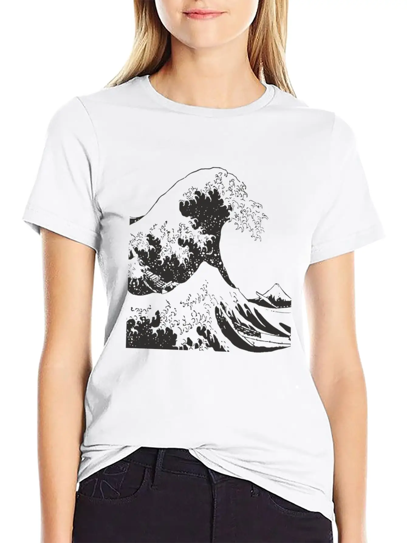 The Great Wave Off Kanagawa Retro Japanese Ocean Essential Unisex Summer Tee – Soft Cotton Casual Fit