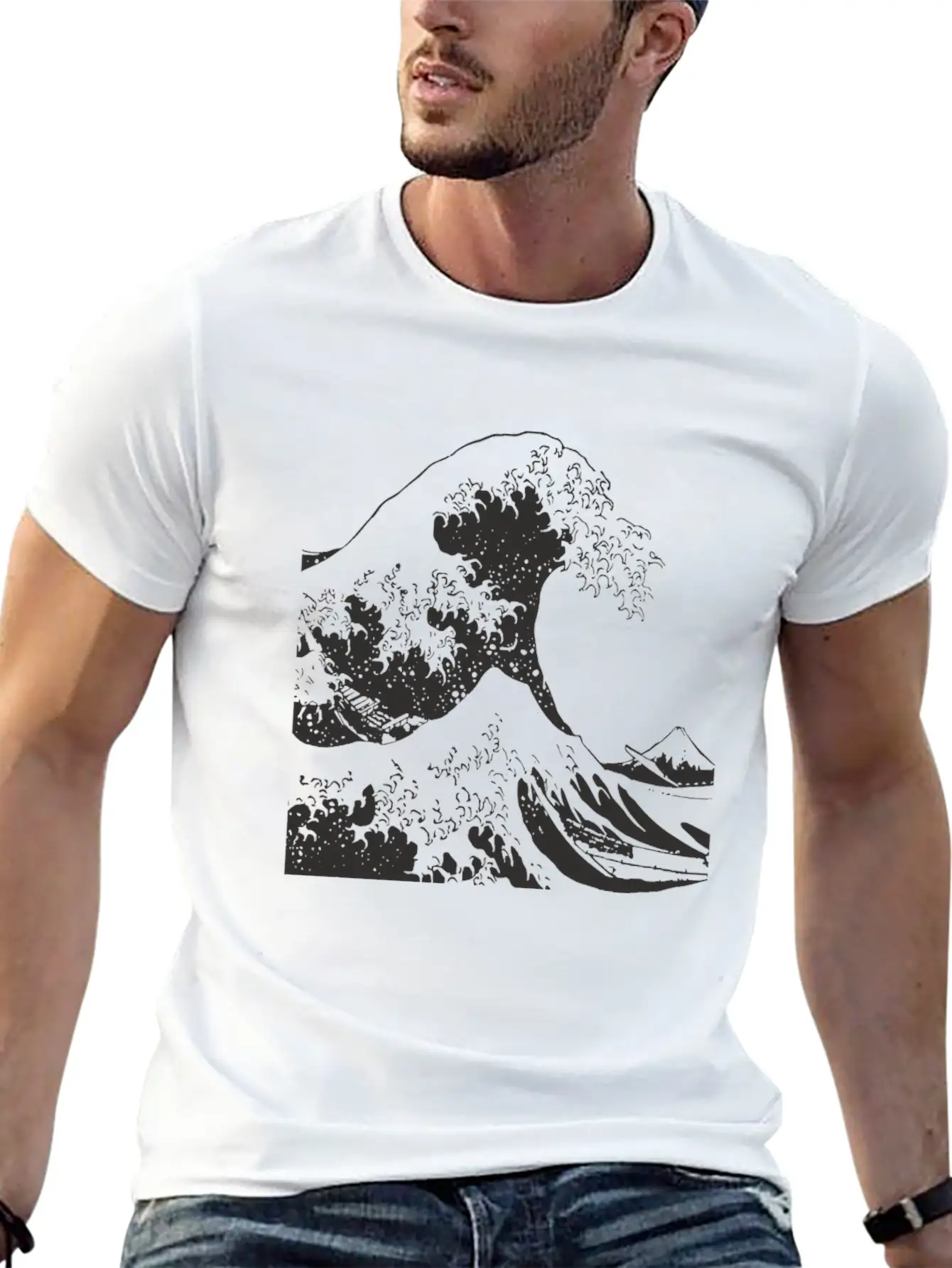 The Great Wave Off Kanagawa Retro Japanese Ocean Essential Unisex Summer Tee – Soft Cotton Casual Fit