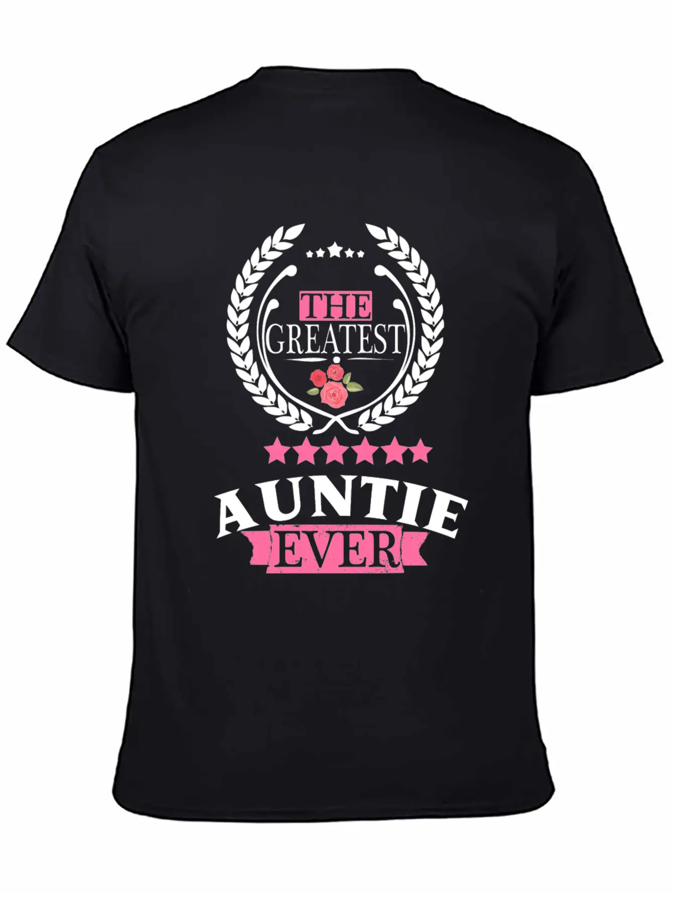 THE GREATEST AUNT EVER Unisex Short Sleeve Soft Cotton T-Shirt – Casual Everyday Wear