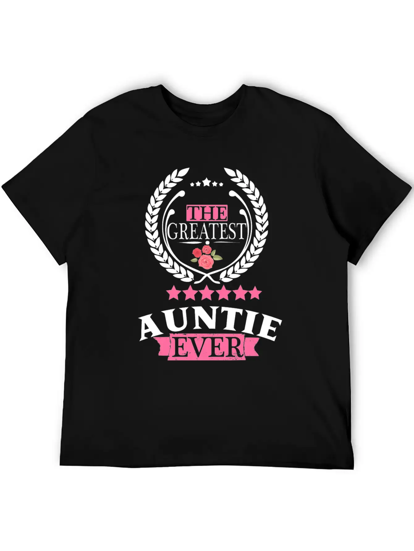 THE GREATEST AUNT EVER Unisex Short Sleeve Soft Cotton T-Shirt – Casual Everyday Wear