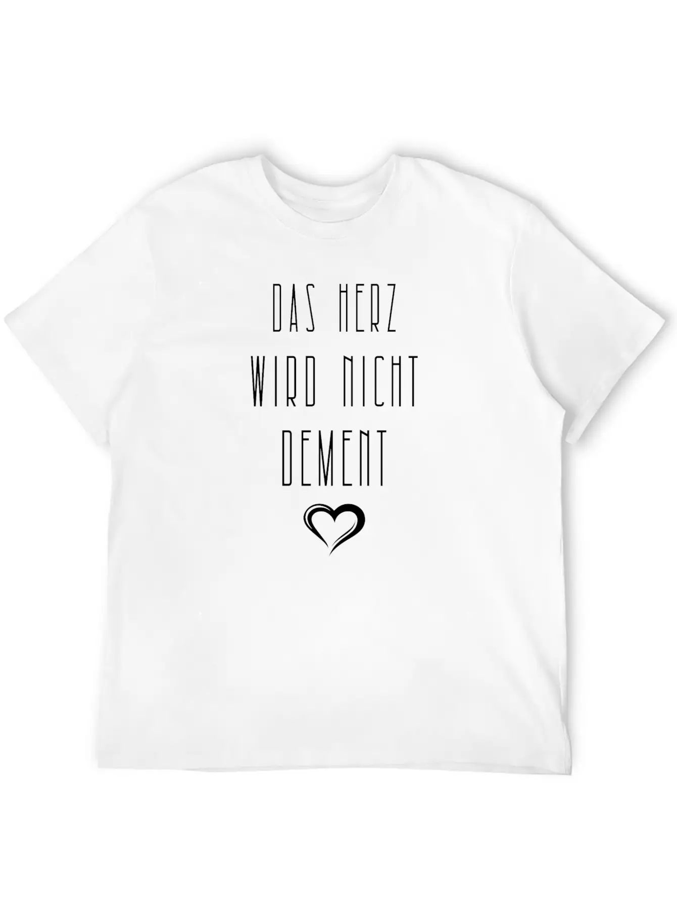 The Heart Will Not Be Demented Hospital Doctor Stylish Everyday T-Shirt – Unisex Basic Cotton Tee