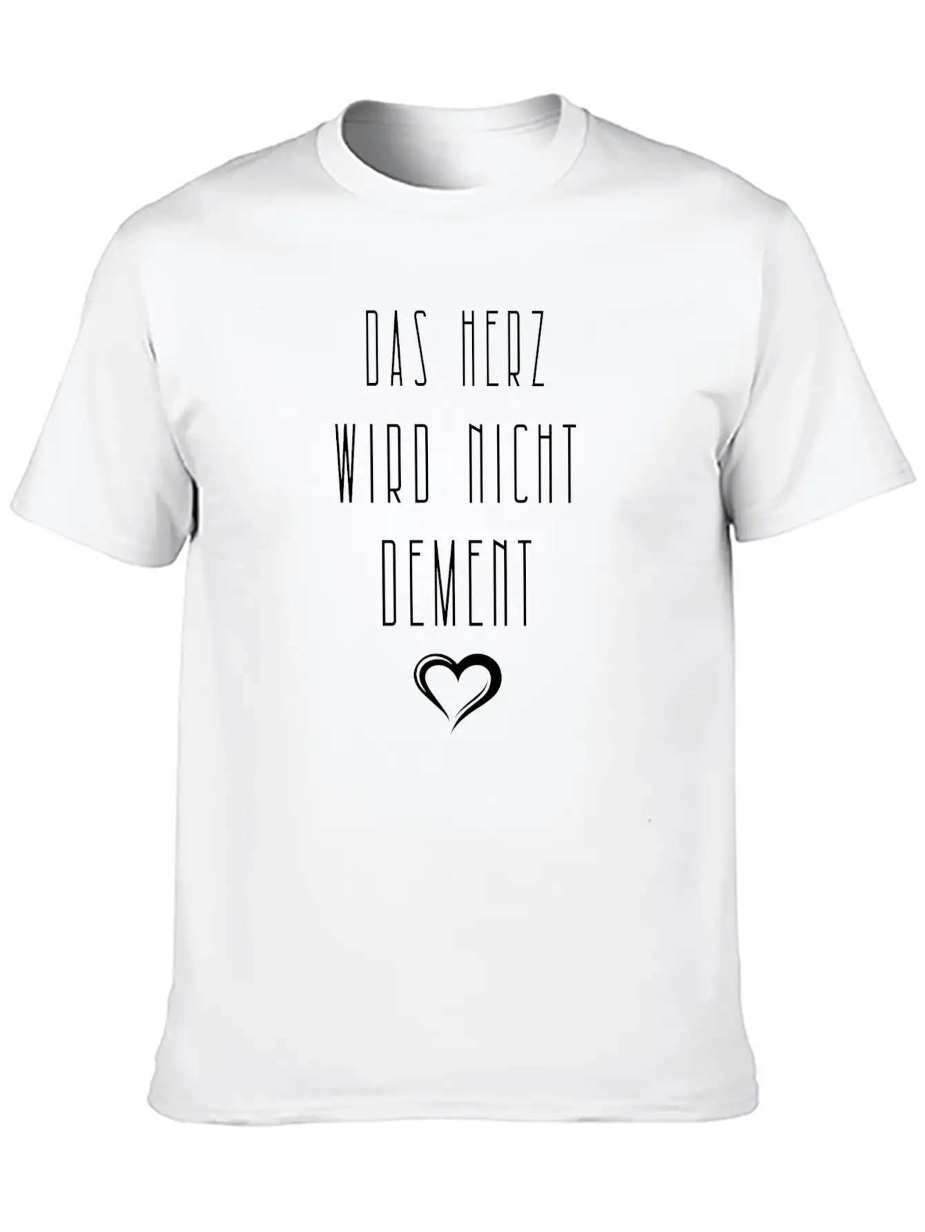 The Heart Will Not Be Demented Hospital Doctor Stylish Everyday T-Shirt – Unisex Basic Cotton Tee