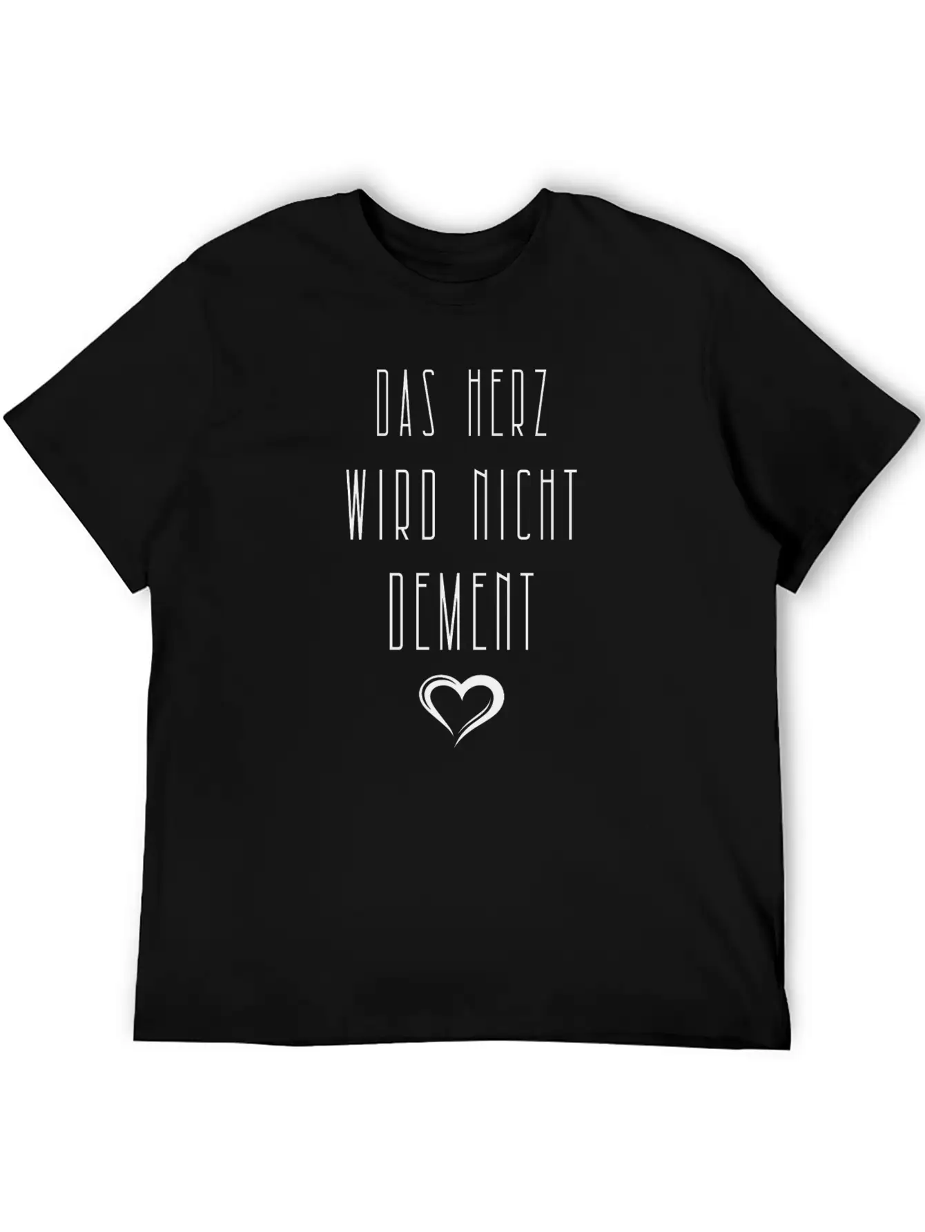 The Heart Will Not Be Demented Hospital Doctor Stylish Everyday T-Shirt – Unisex Basic Cotton Tee