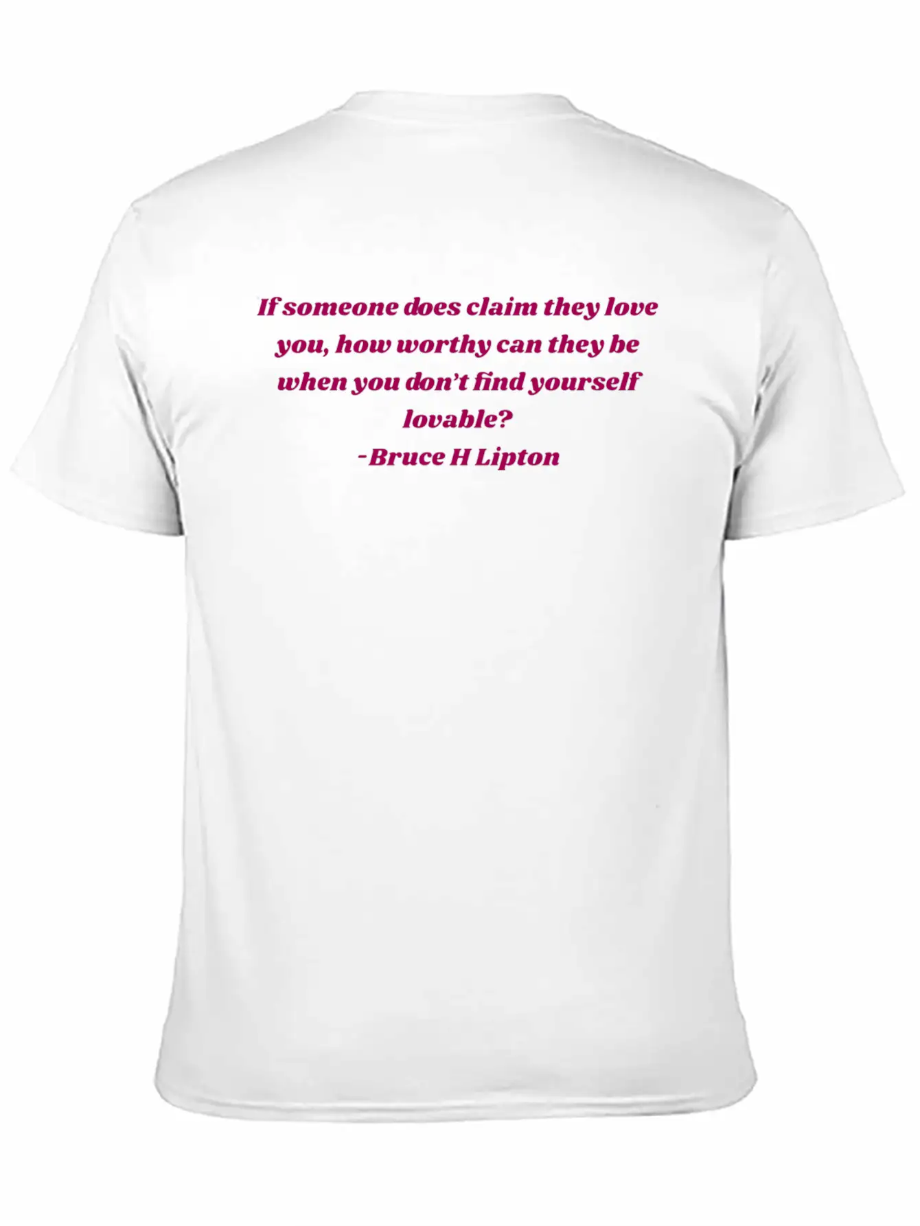 The Honeymoon Effect Bruce Lipton Quote Love Real Stylish Everyday T-Shirt – Unisex Basic Cotton Tee