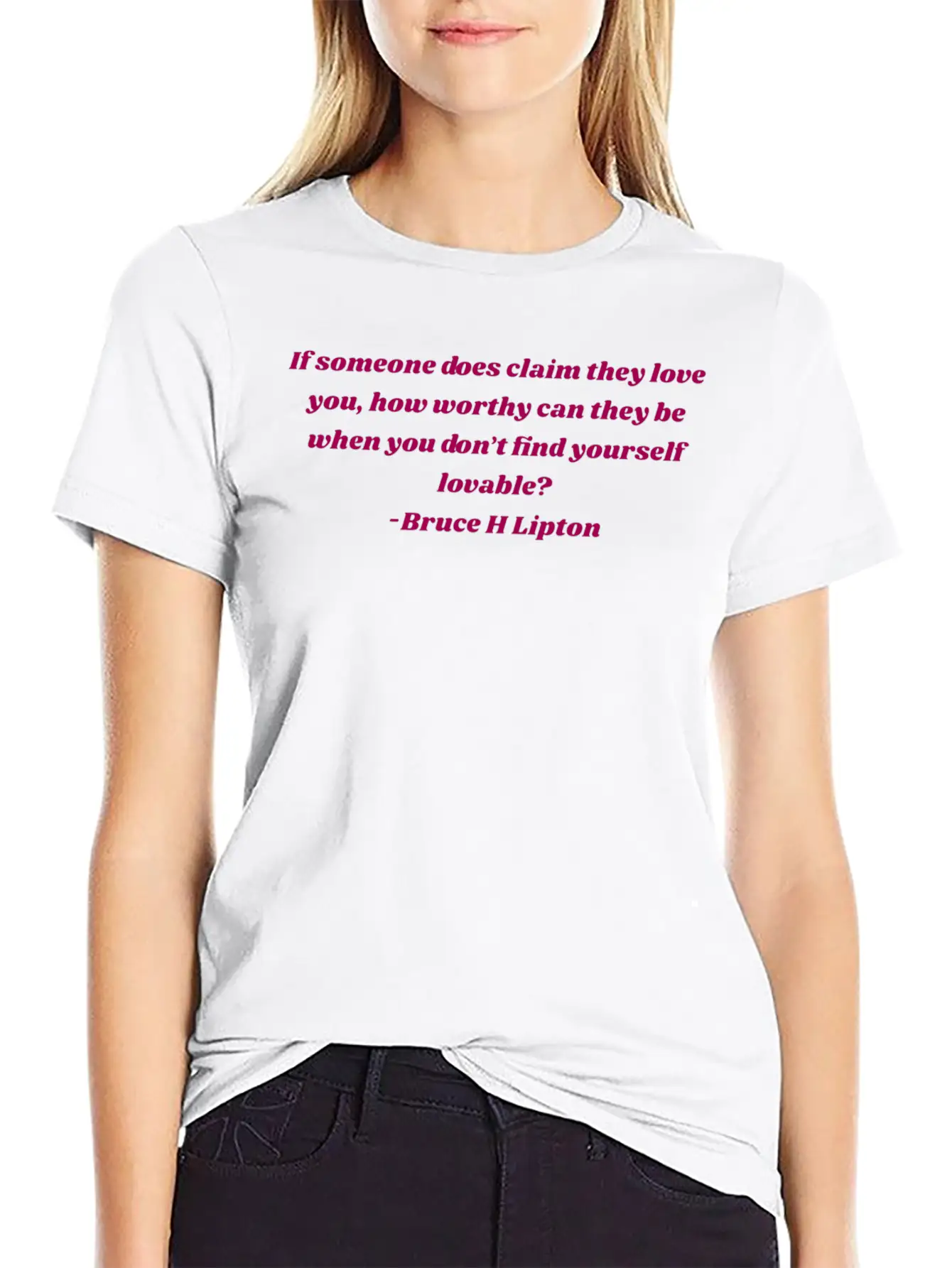 The Honeymoon Effect Bruce Lipton Quote Love Real Stylish Everyday T-Shirt – Unisex Basic Cotton Tee