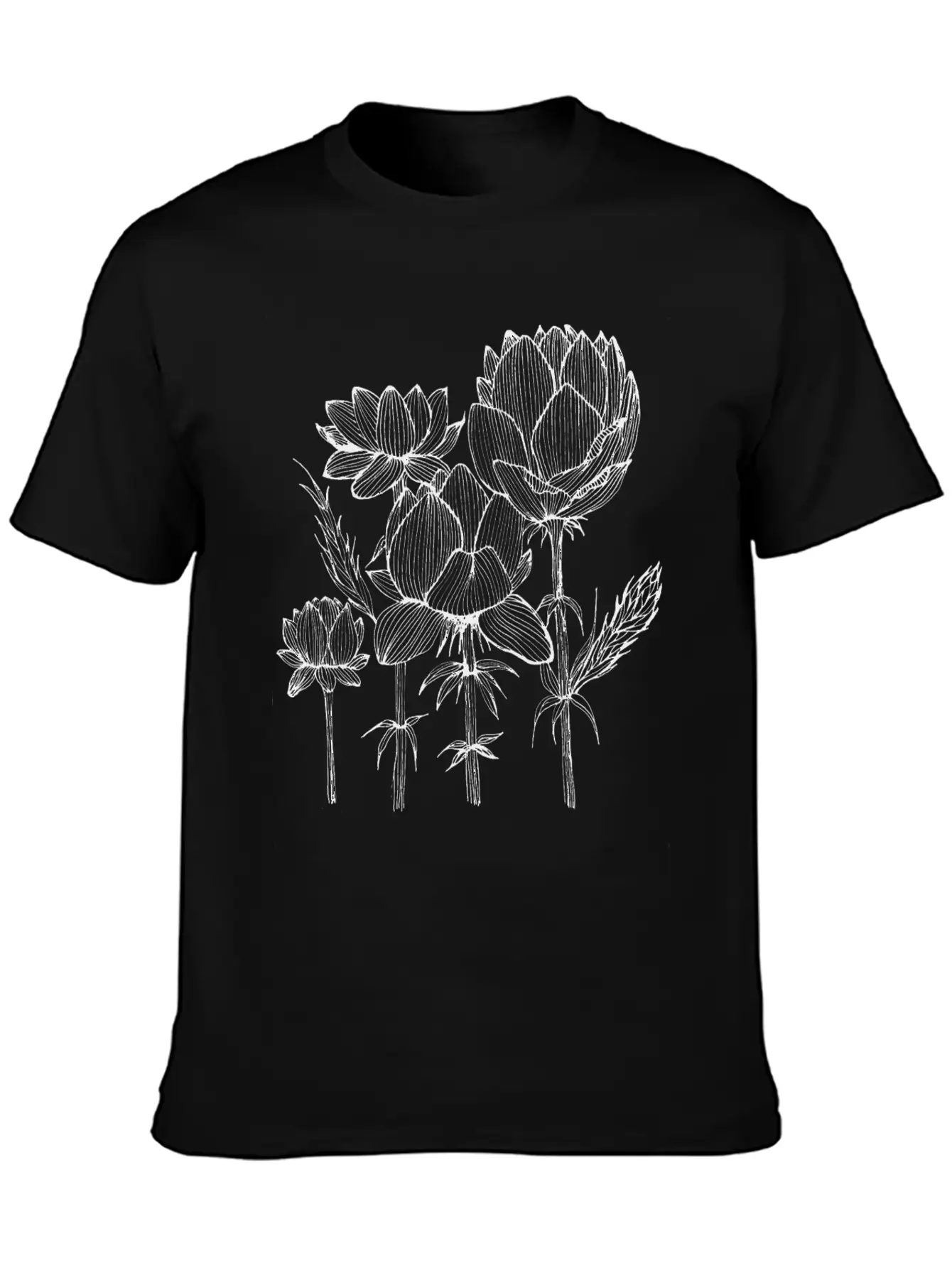 The Lined Design And The Vector Design. Basic Graphic T-Shirt – Daily Comfort In Soft Cotton