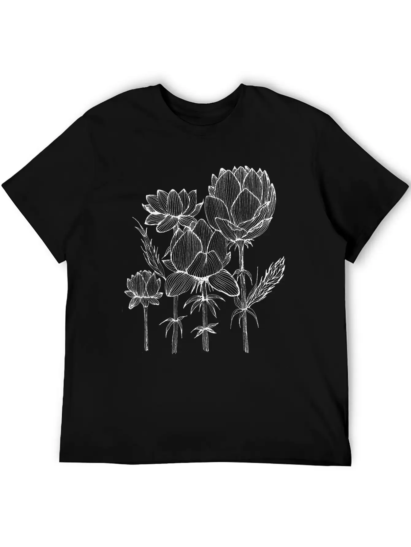 The Lined Design And The Vector Design. Basic Graphic T-Shirt – Daily Comfort In Soft Cotton