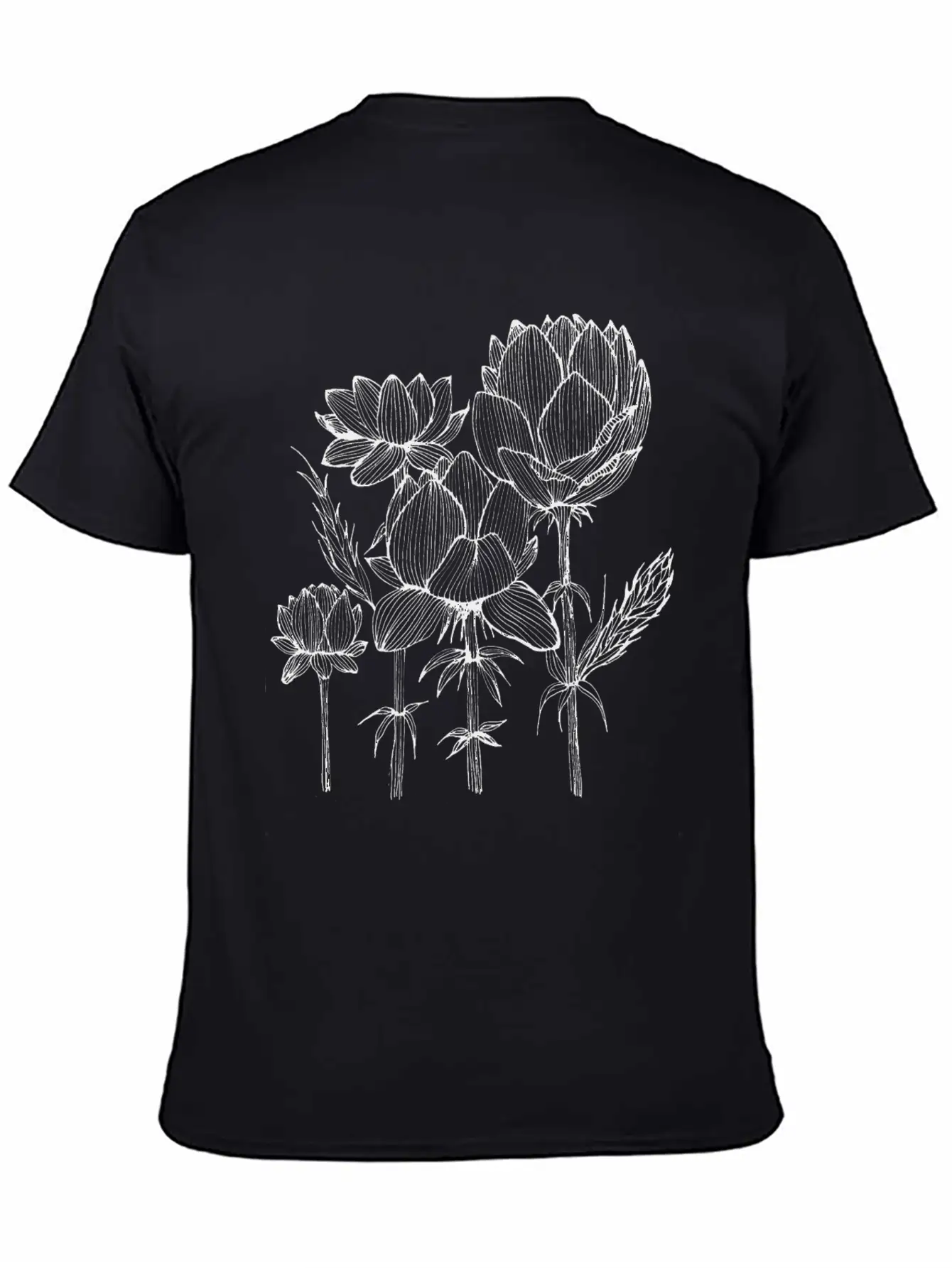 The Lined Design And The Vector Design. Basic Graphic T-Shirt – Daily Comfort In Soft Cotton