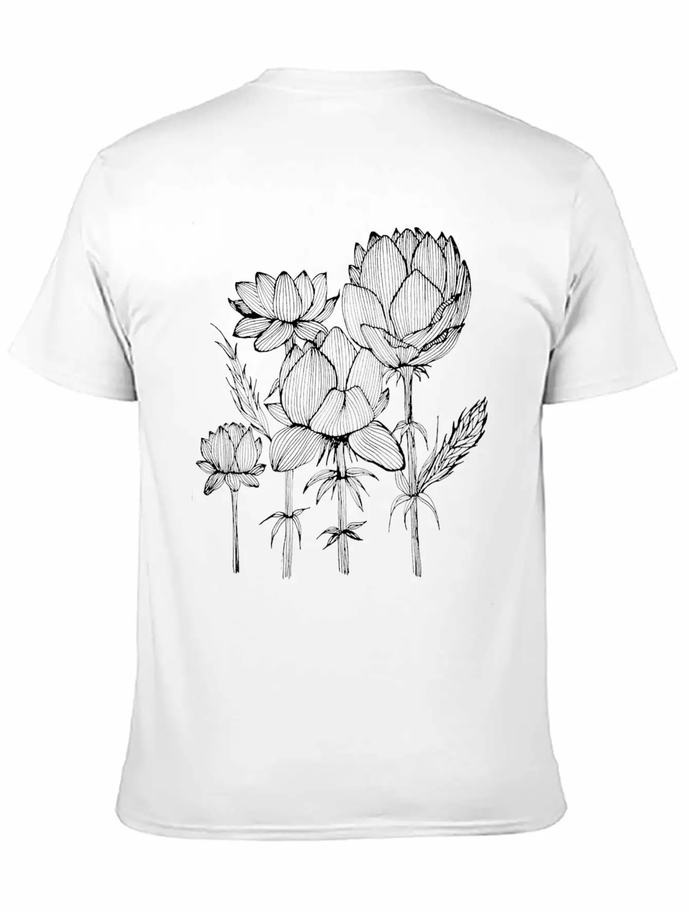 The Lined Design And The Vector Design. Basic Graphic T-Shirt – Daily Comfort In Soft Cotton
