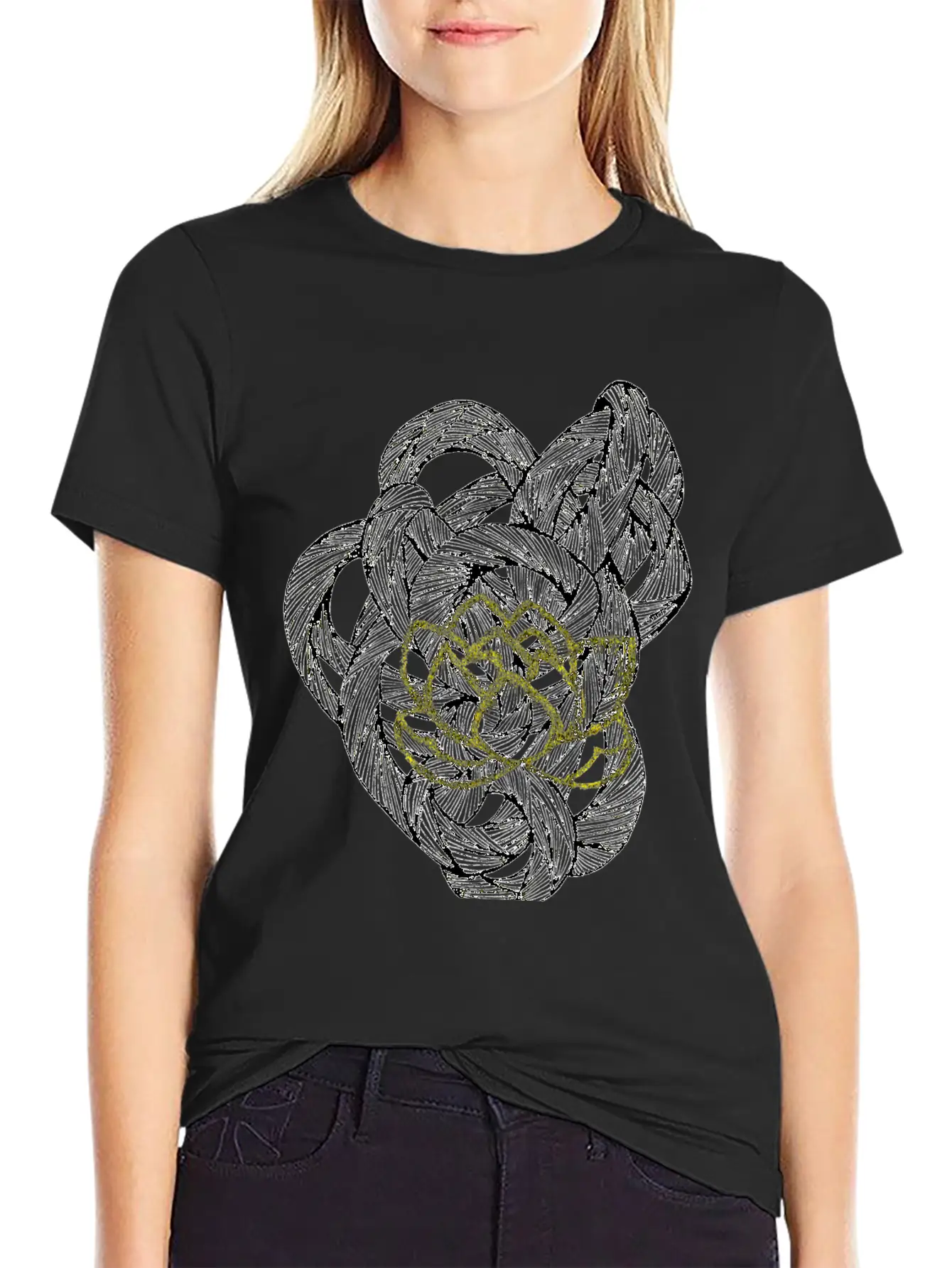 The Lined Design And The Vector Design. Essential Unisex Summer Tee – Soft Cotton Casual Fit