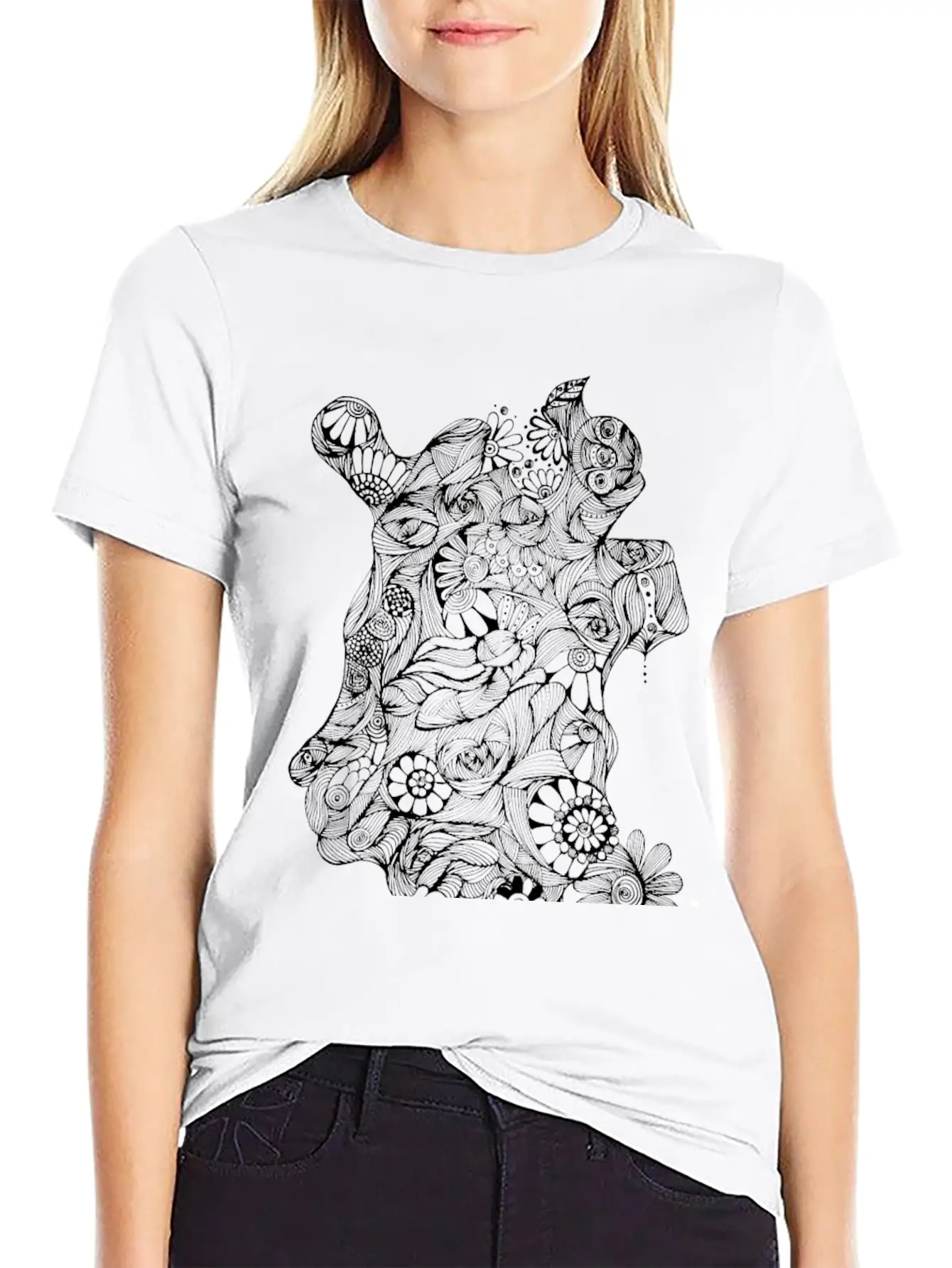 The Lined Design And The Vector Design. Unisex Short Sleeve Soft Cotton T-Shirt – Casual Everyday Wear