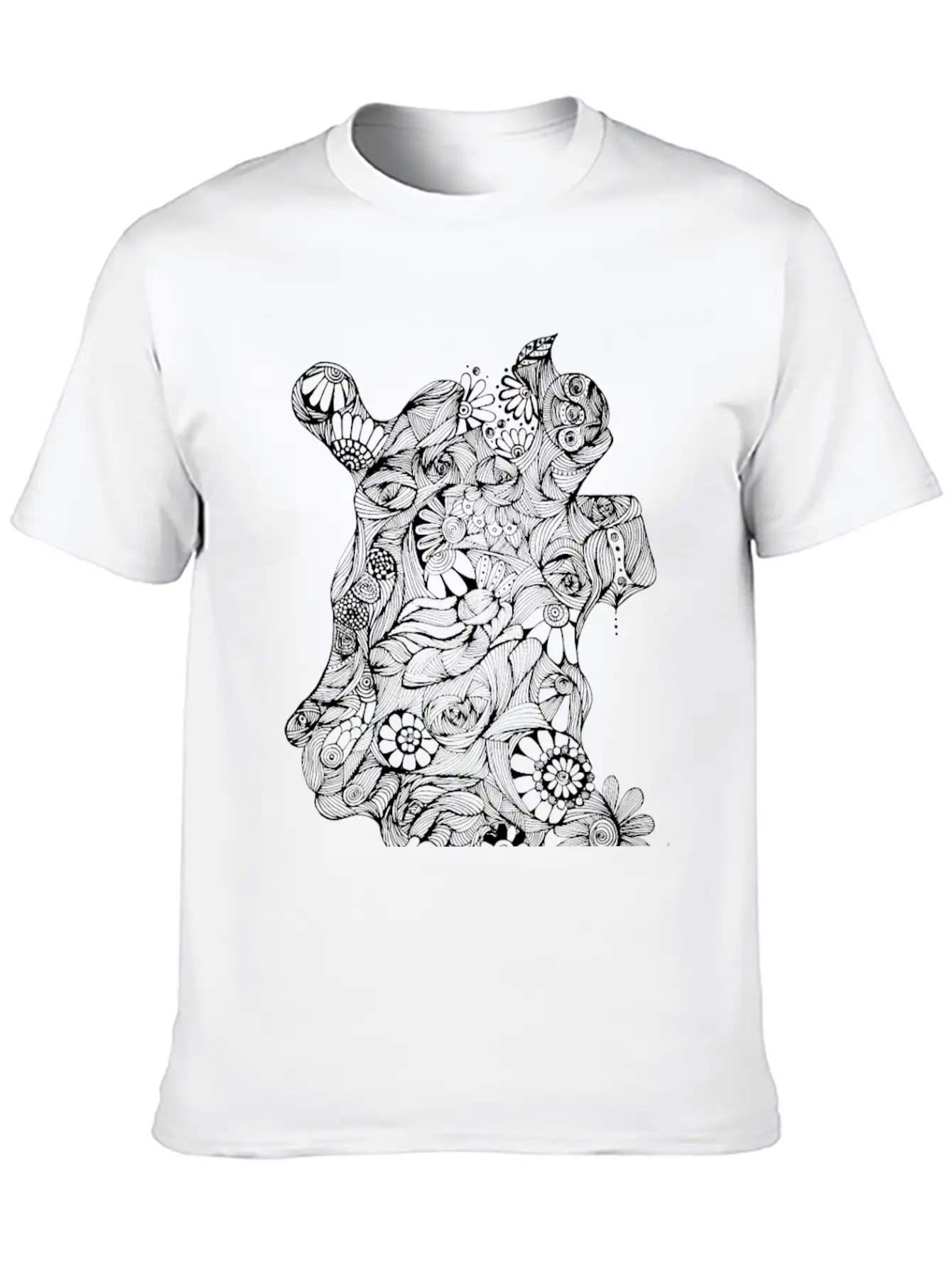 The Lined Design And The Vector Design. Unisex Short Sleeve Soft Cotton T-Shirt – Casual Everyday Wear