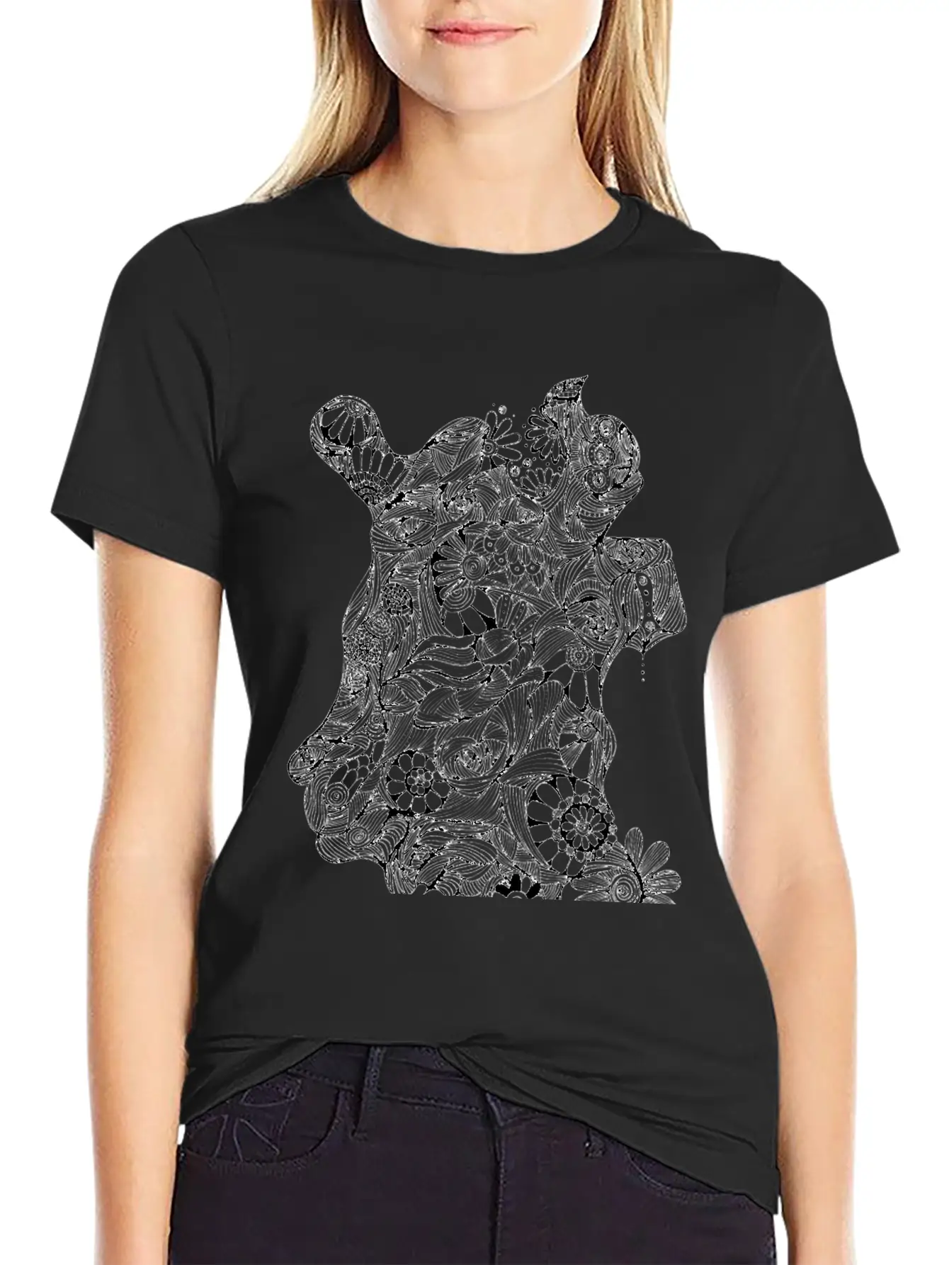 The Lined Design And The Vector Design. Unisex Short Sleeve Soft Cotton T-Shirt – Casual Everyday Wear