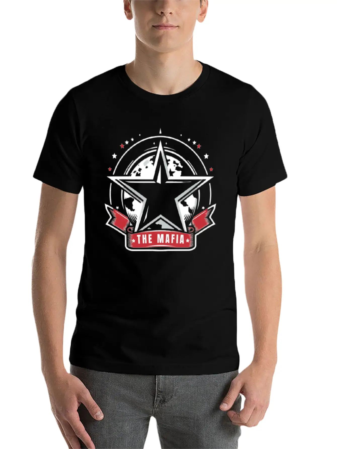 THE MAFIA Logos Basic Graphic T-Shirt – Daily Comfort In Soft Cotton