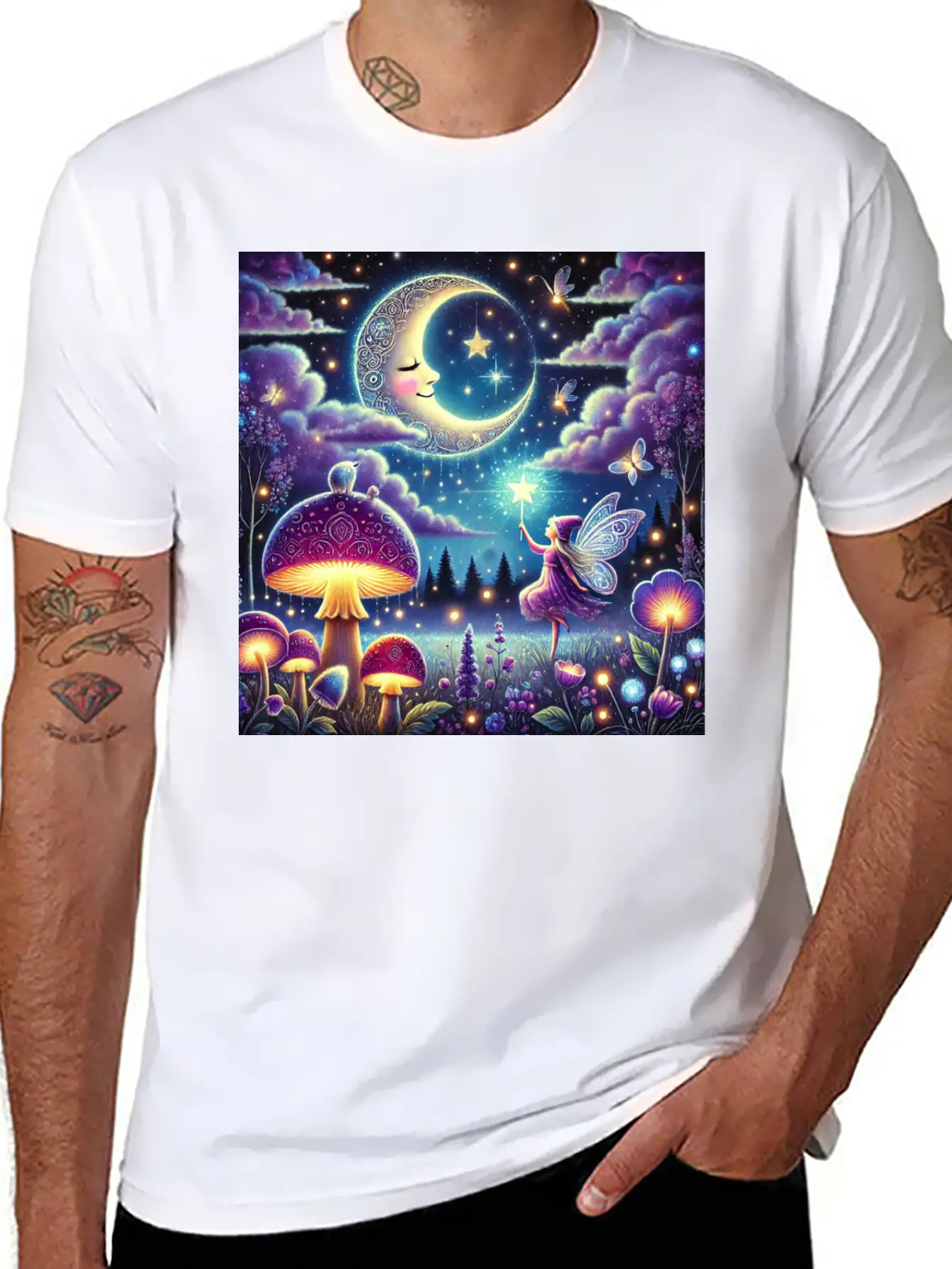 The Midnight Meadow Meadow Stylish Everyday T-Shirt – Unisex Basic Cotton Tee