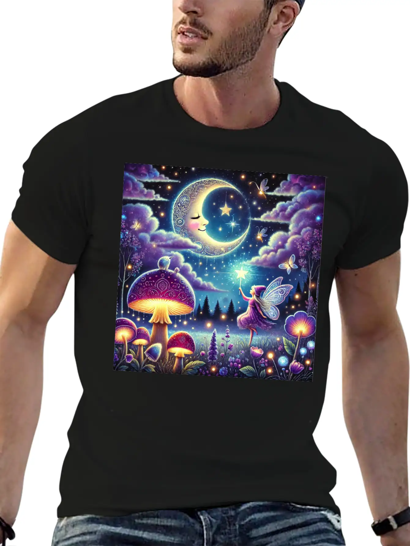 The Midnight Meadow Meadow Stylish Everyday T-Shirt – Unisex Basic Cotton Tee