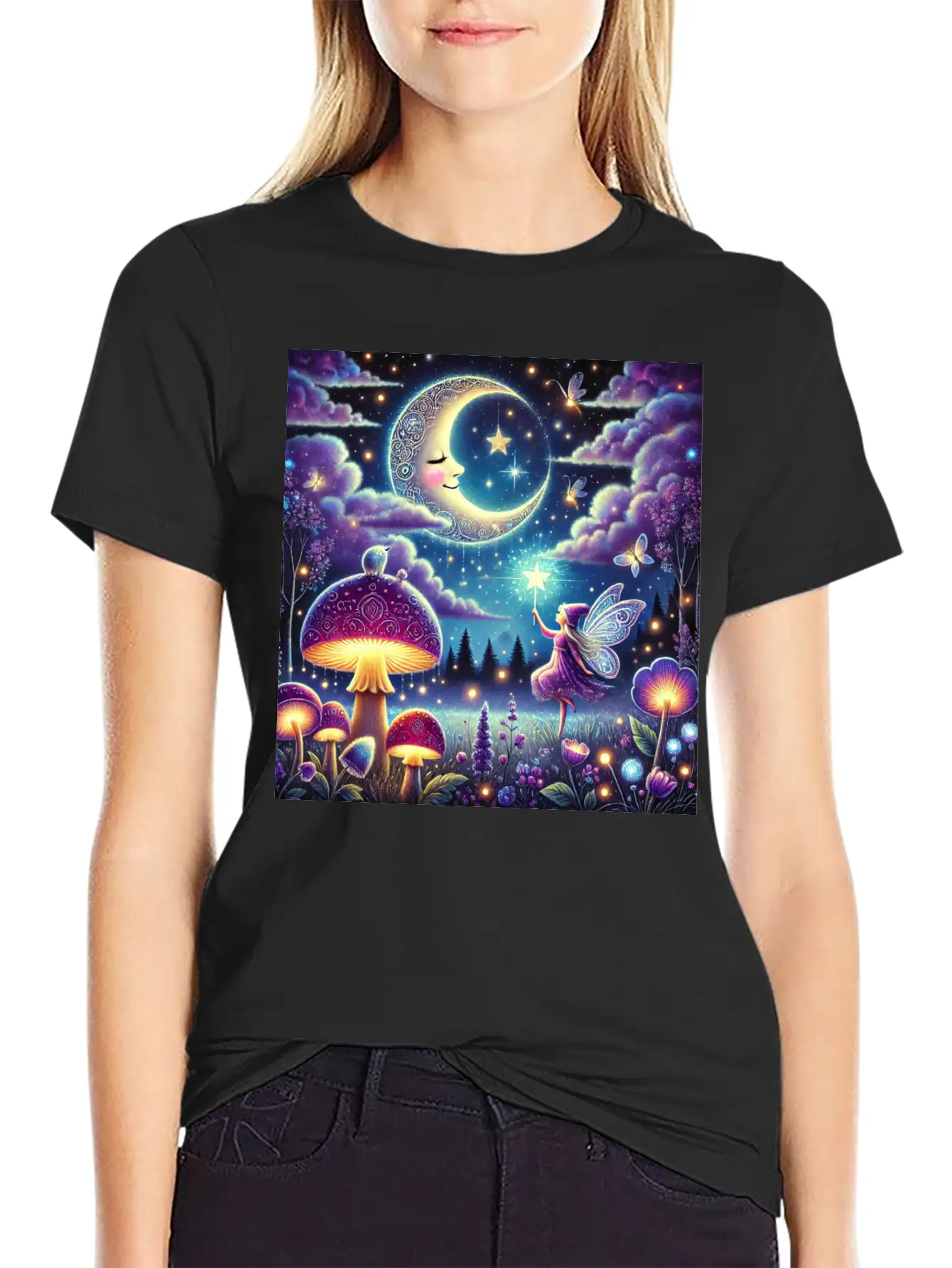The Midnight Meadow Meadow Stylish Everyday T-Shirt – Unisex Basic Cotton Tee