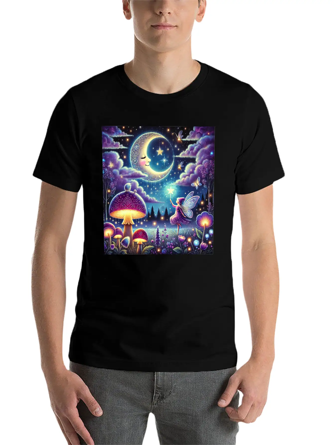 The Midnight Meadow Meadow Stylish Everyday T-Shirt – Unisex Basic Cotton Tee
