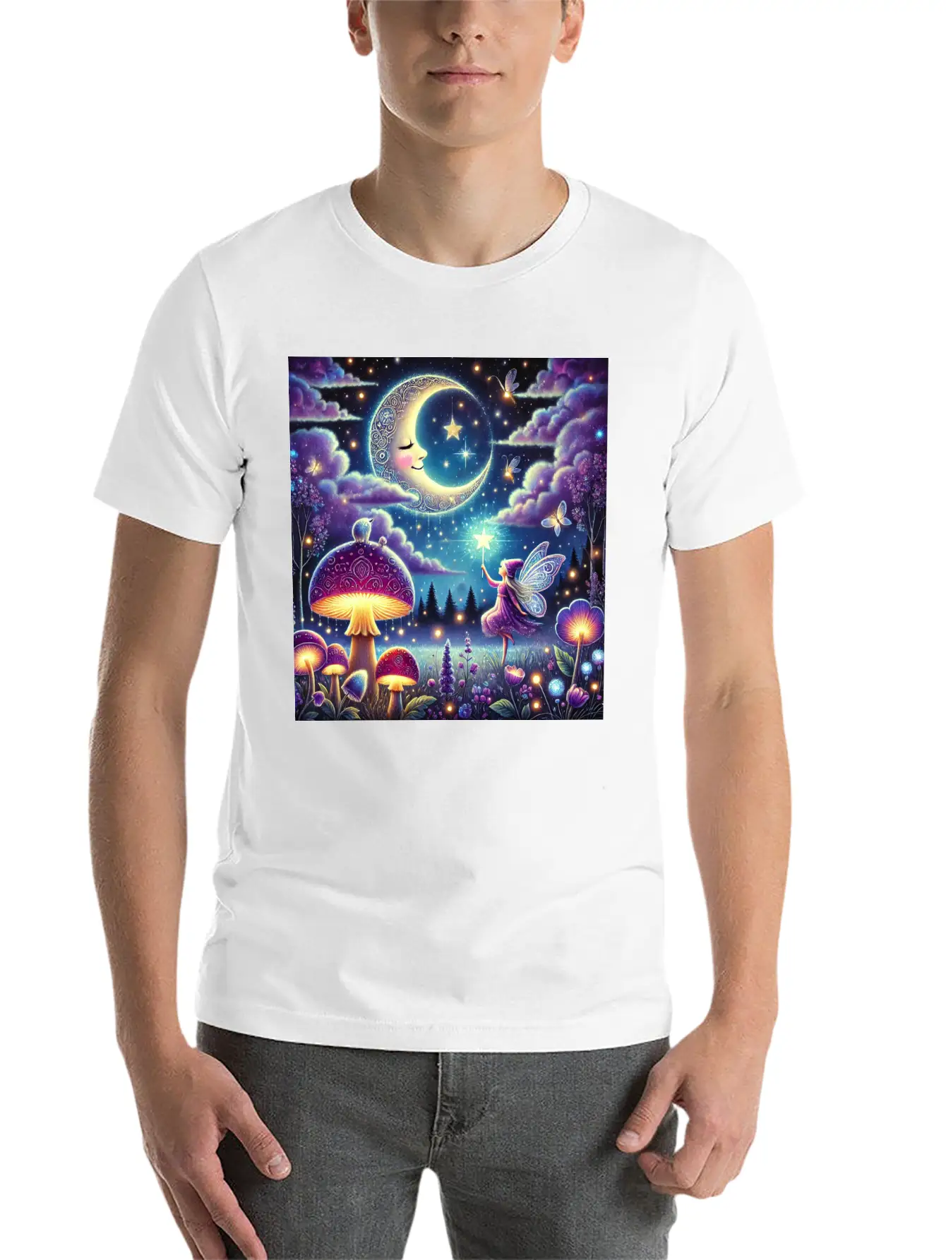 The Midnight Meadow Meadow Stylish Everyday T-Shirt – Unisex Basic Cotton Tee