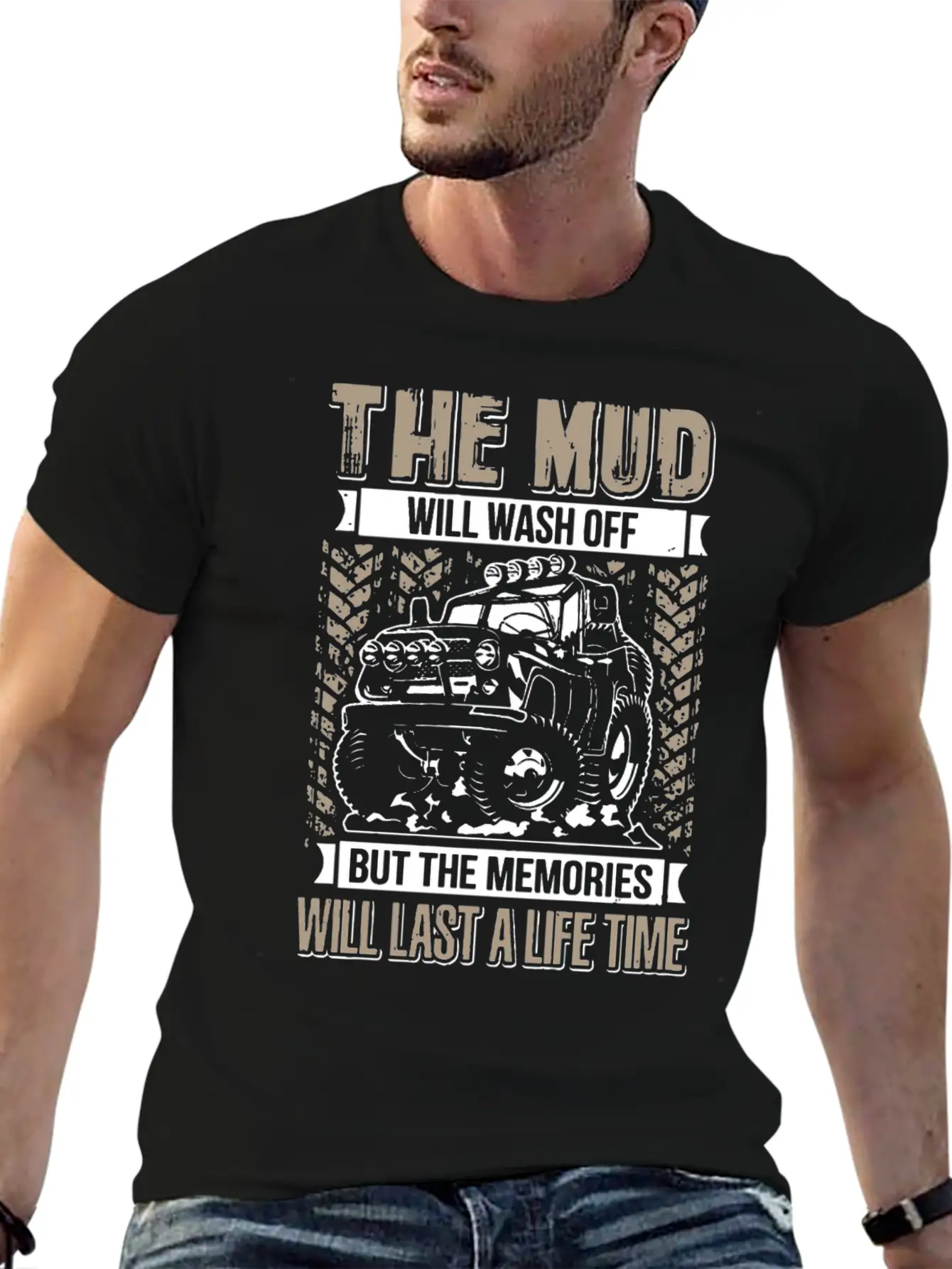 The Mud Will Wash Off Jeep Essential Unisex Summer Tee – Soft Cotton Casual Fit