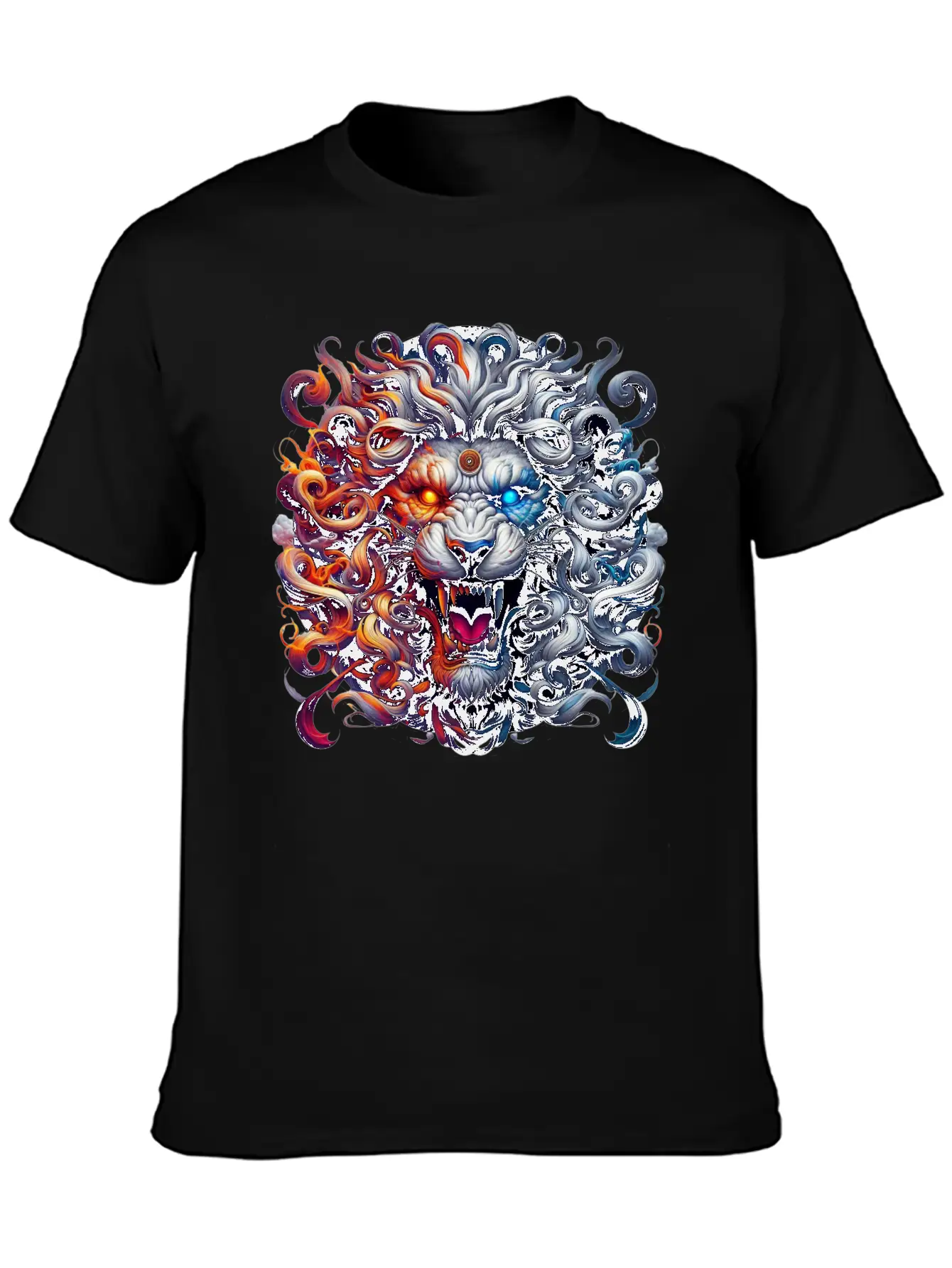 The Nemean Lion From Greek Mythology Unisex Short Sleeve Soft Cotton T-Shirt – Casual Everyday Wear