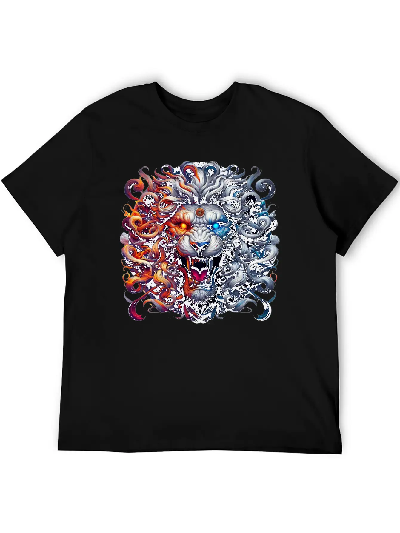 The Nemean Lion From Greek Mythology Unisex Short Sleeve Soft Cotton T-Shirt – Casual Everyday Wear