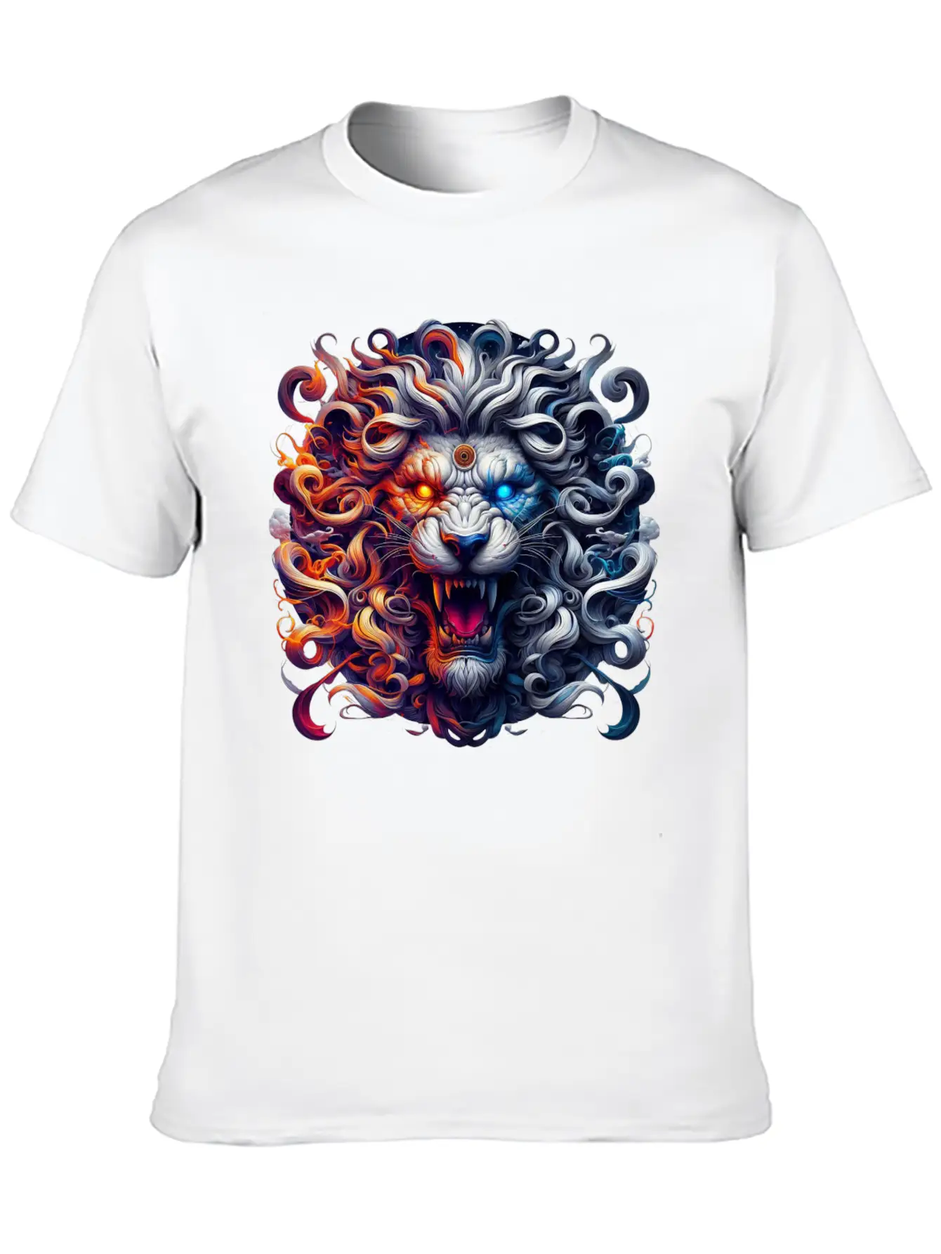 The Nemean Lion From Greek Mythology Unisex Short Sleeve Soft Cotton T-Shirt – Casual Everyday Wear