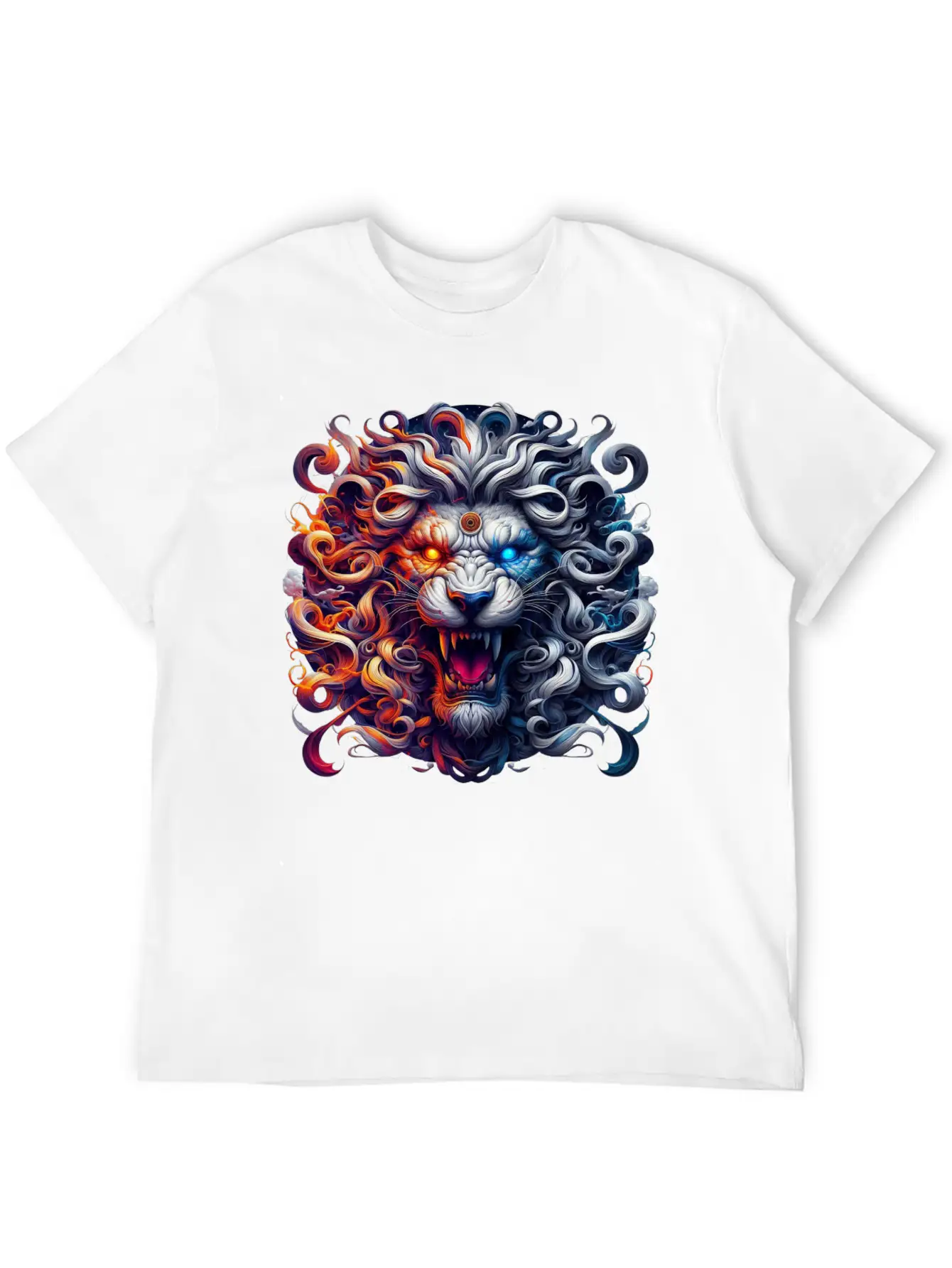 The Nemean Lion From Greek Mythology Unisex Short Sleeve Soft Cotton T-Shirt – Casual Everyday Wear