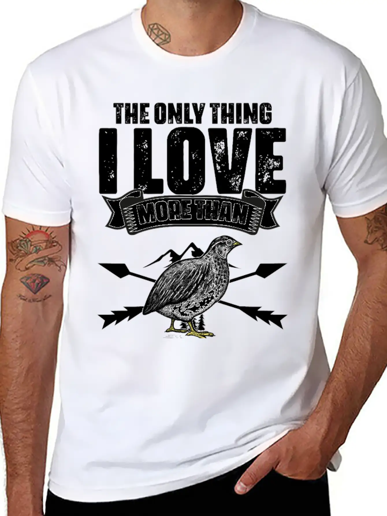 The Only Thing I Love Funny Quail Hunting For A Relaxed Everyday Tee – Lightweight And Durable Cotton
