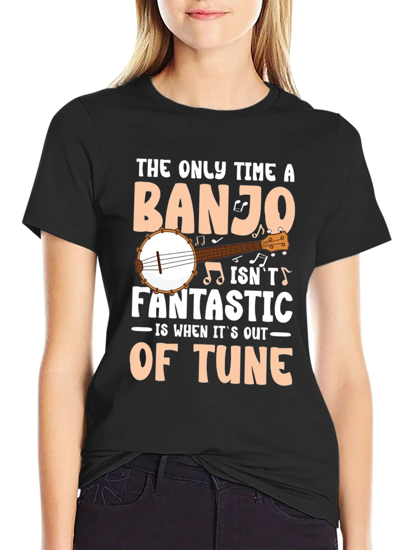 The Only Time A Banjo Isn't Fantastic Is When Basic Graphic T-Shirt – Daily Comfort In Soft Cotton