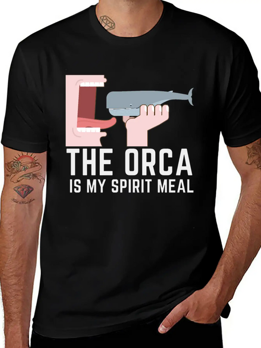 The Orca Is My Spirit Meal Comfortable Minimalist Graphic Tee – Summer Style Essential