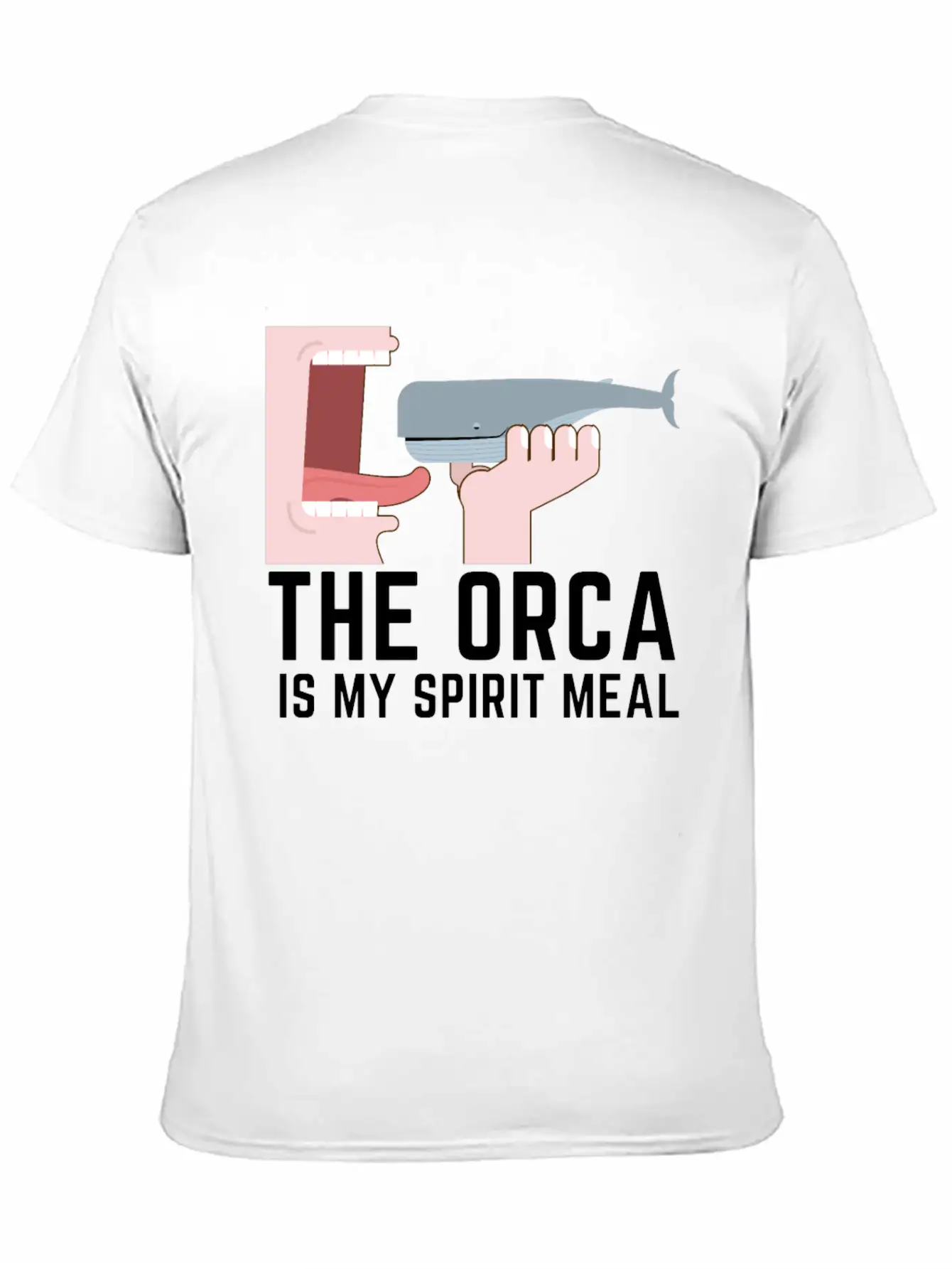 The Orca Is My Spirit Meal Comfortable Minimalist Graphic Tee – Summer Style Essential